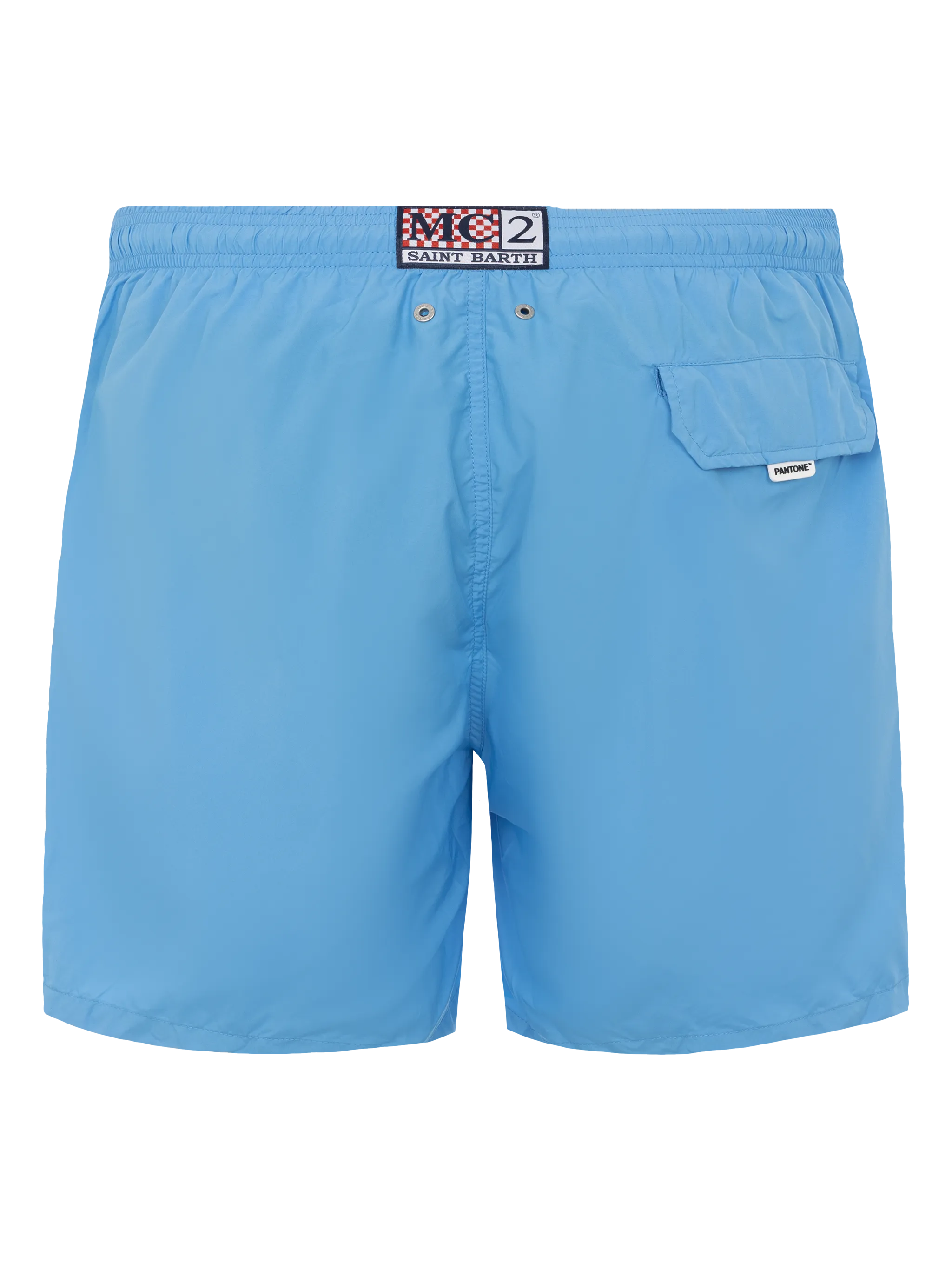 Lightweight fabric aqua blue swim shorts Lighting Pantone | PANTONE® SPECIAL EDITION - Image 2