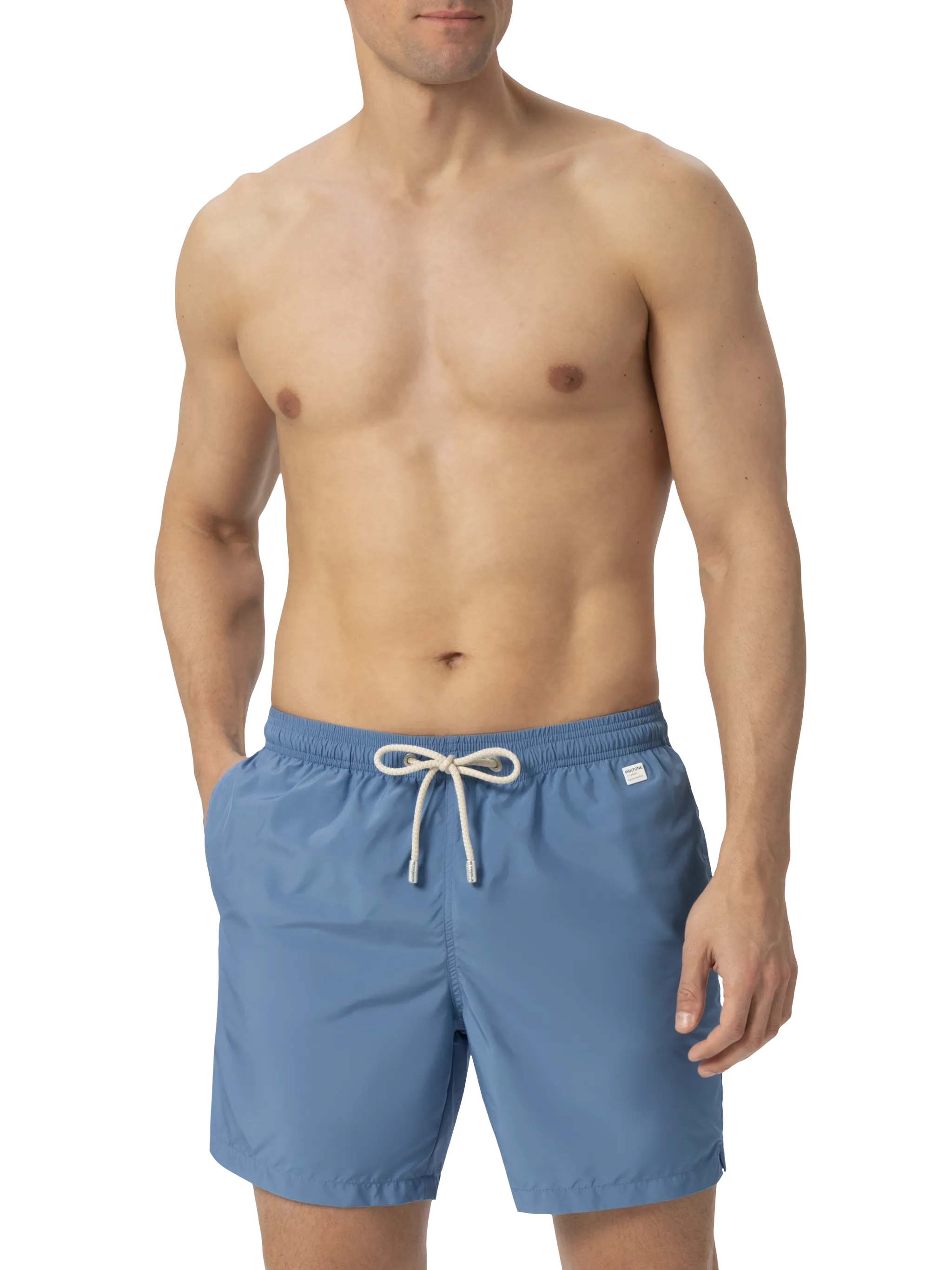 Lightweight fabric dusty blue swim shorts Lighting Pantone | PANTONE® SPECIAL EDITION - Image 3