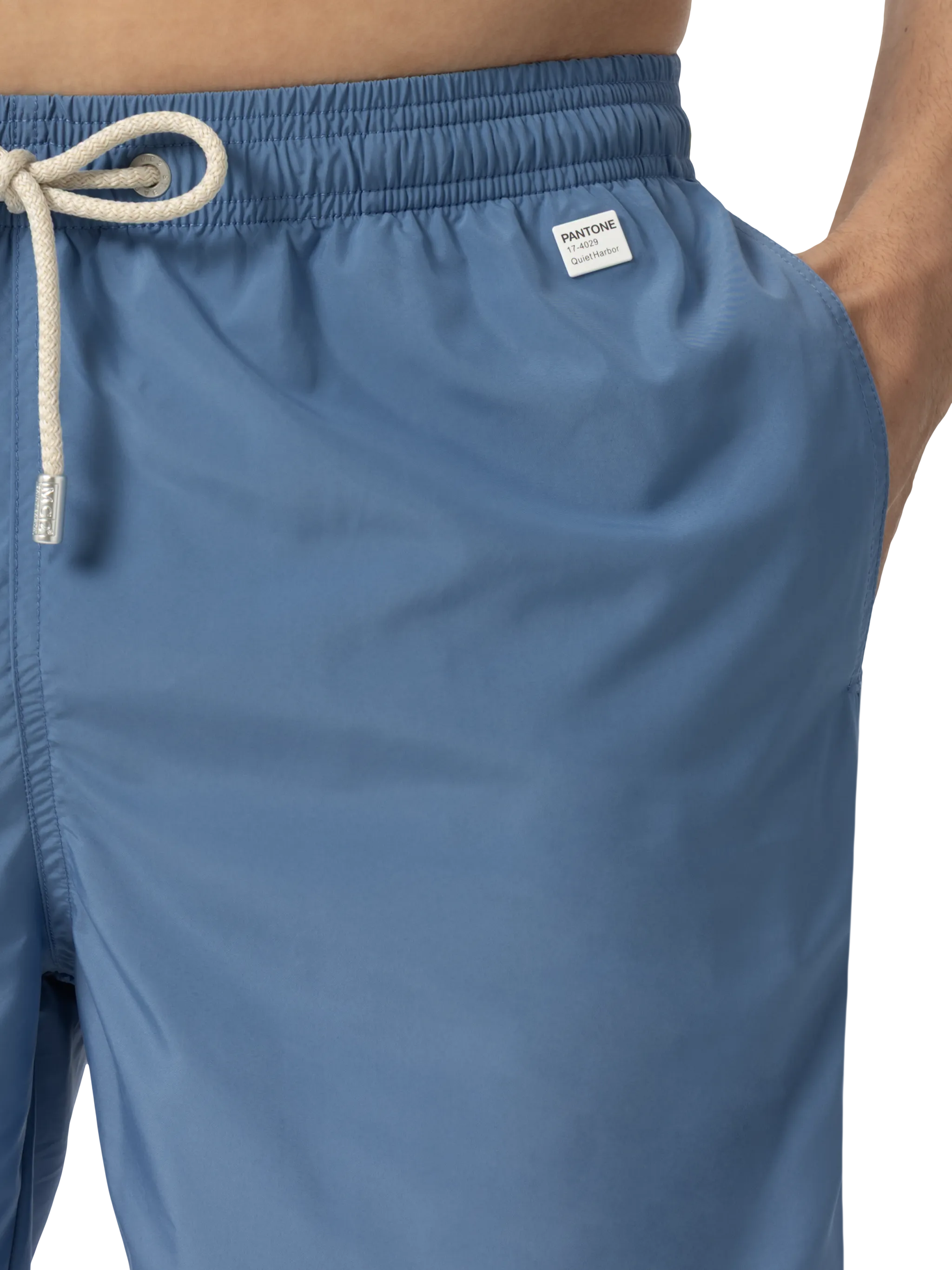 Lightweight fabric dusty blue swim shorts Lighting Pantone | PANTONE® SPECIAL EDITION - Image 4