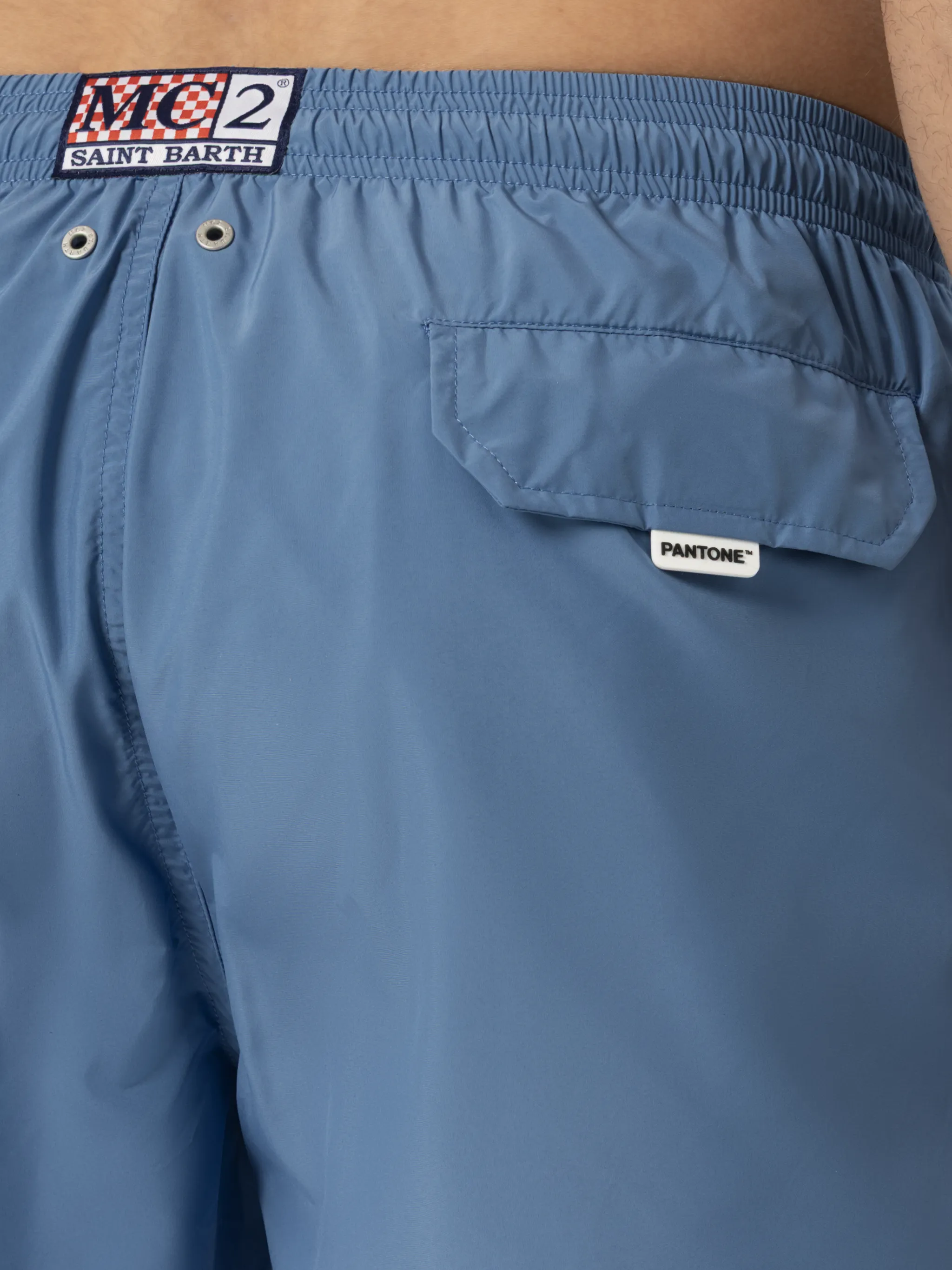 Lightweight fabric dusty blue swim shorts Lighting Pantone | PANTONE® SPECIAL EDITION - Image 5