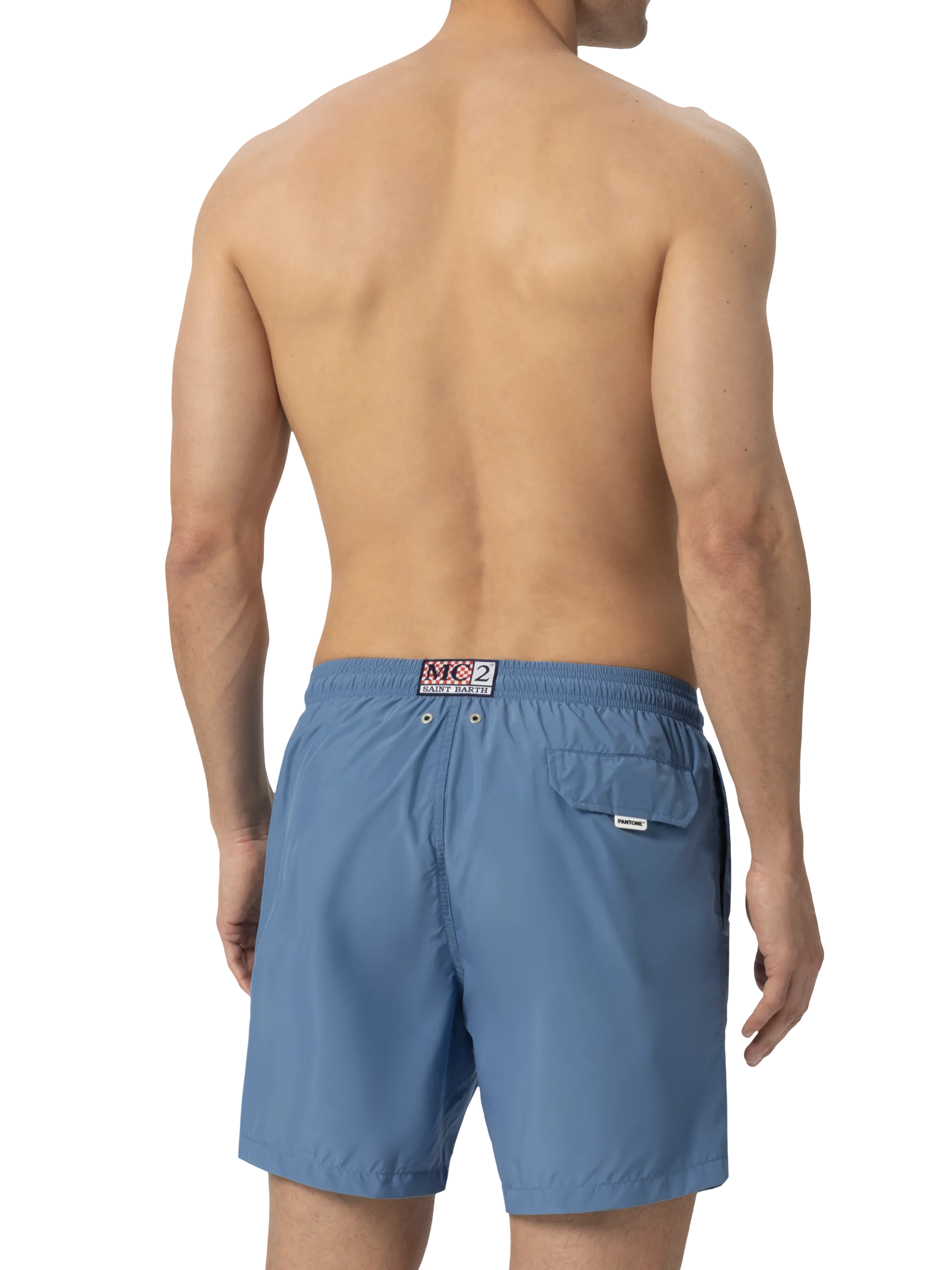 Lightweight fabric dusty blue swim shorts Lighting Pantone | PANTONE® SPECIAL EDITION - Image 6