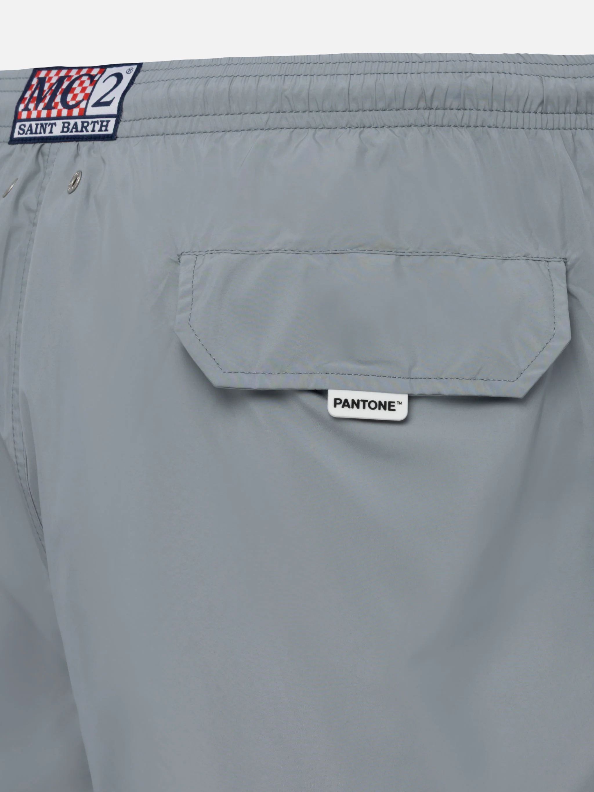 Lightweight fabric grey swim shorts Lighting Pantone | PANTONE® SPECIAL EDITION - Image 4