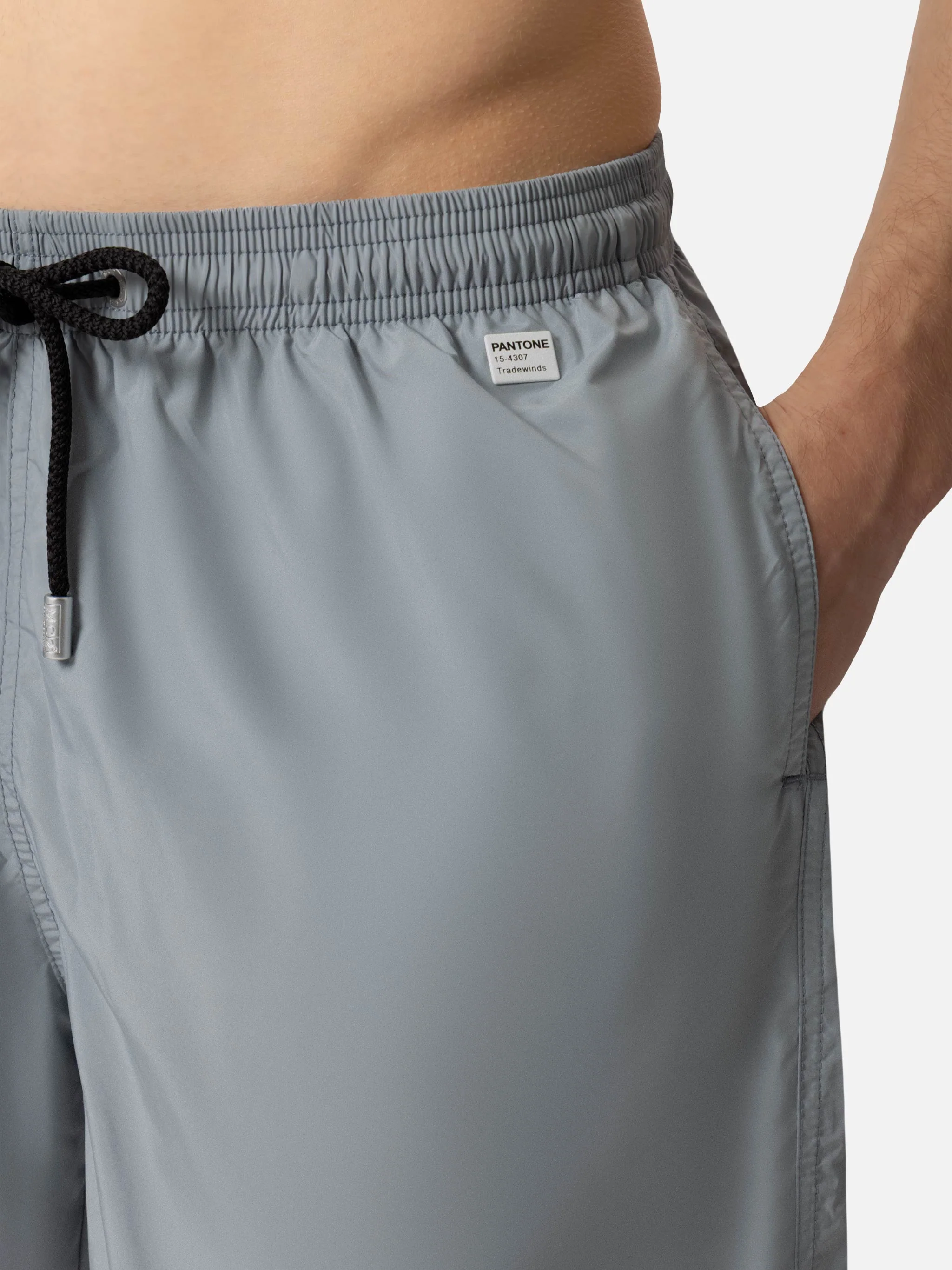 Lightweight fabric grey swim shorts Lighting Pantone | PANTONE® SPECIAL EDITION - Image 6
