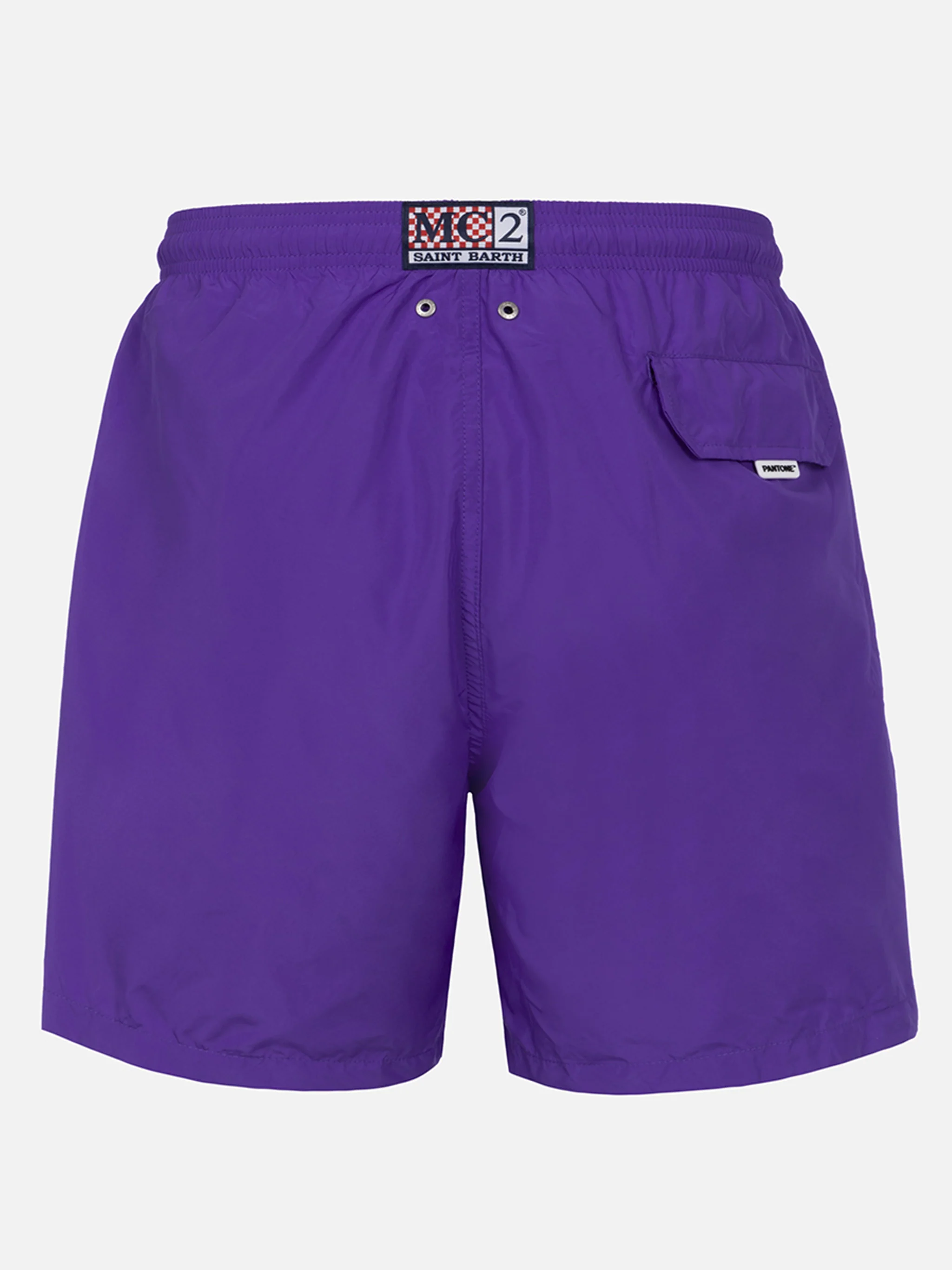 Lightweight fabric purple swim shorts Lighting Pantone | PANTONE® SPECIAL EDITION - Image 2
