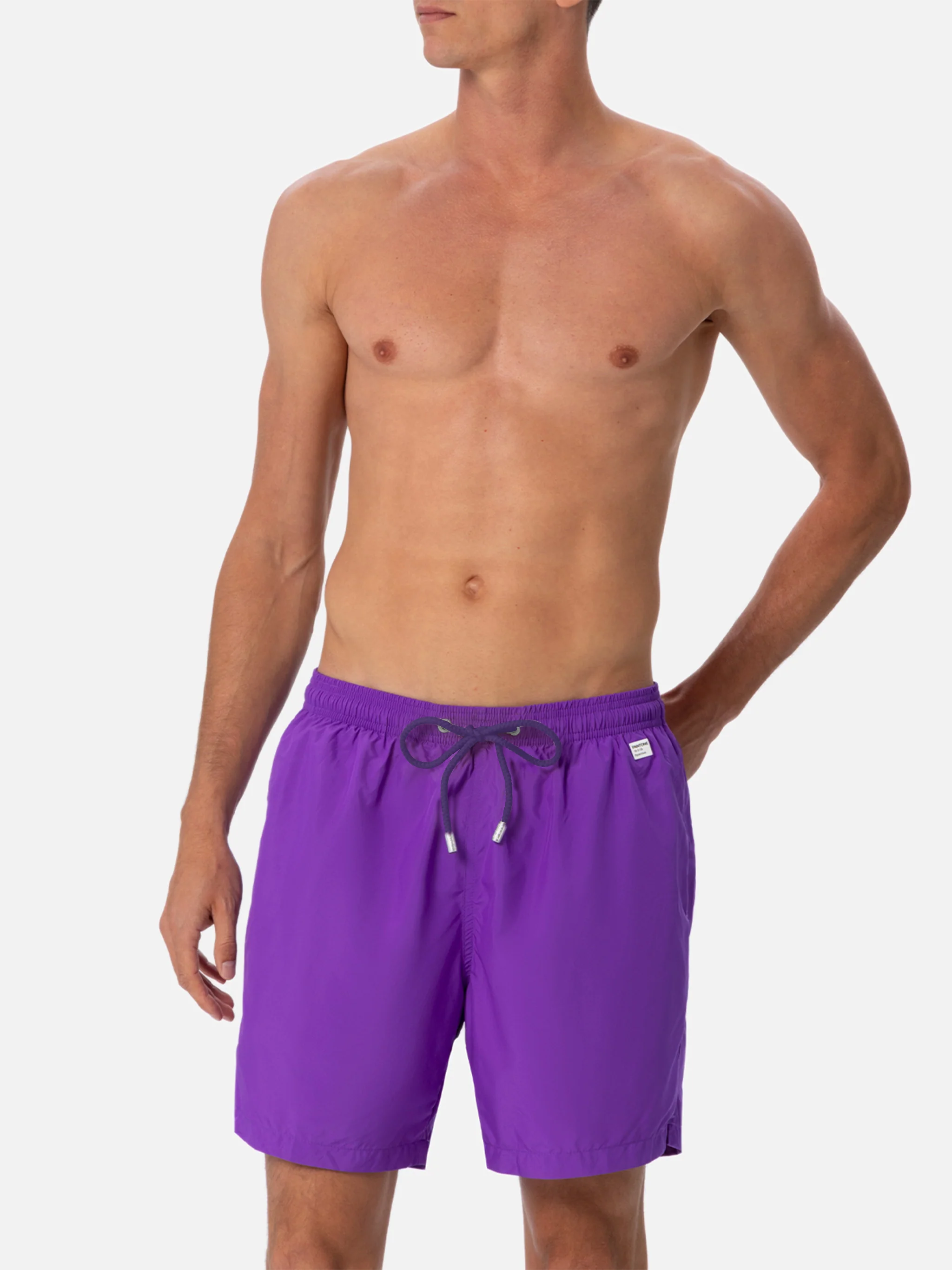 Lightweight fabric purple swim shorts Lighting Pantone | PANTONE® SPECIAL EDITION - Image 4