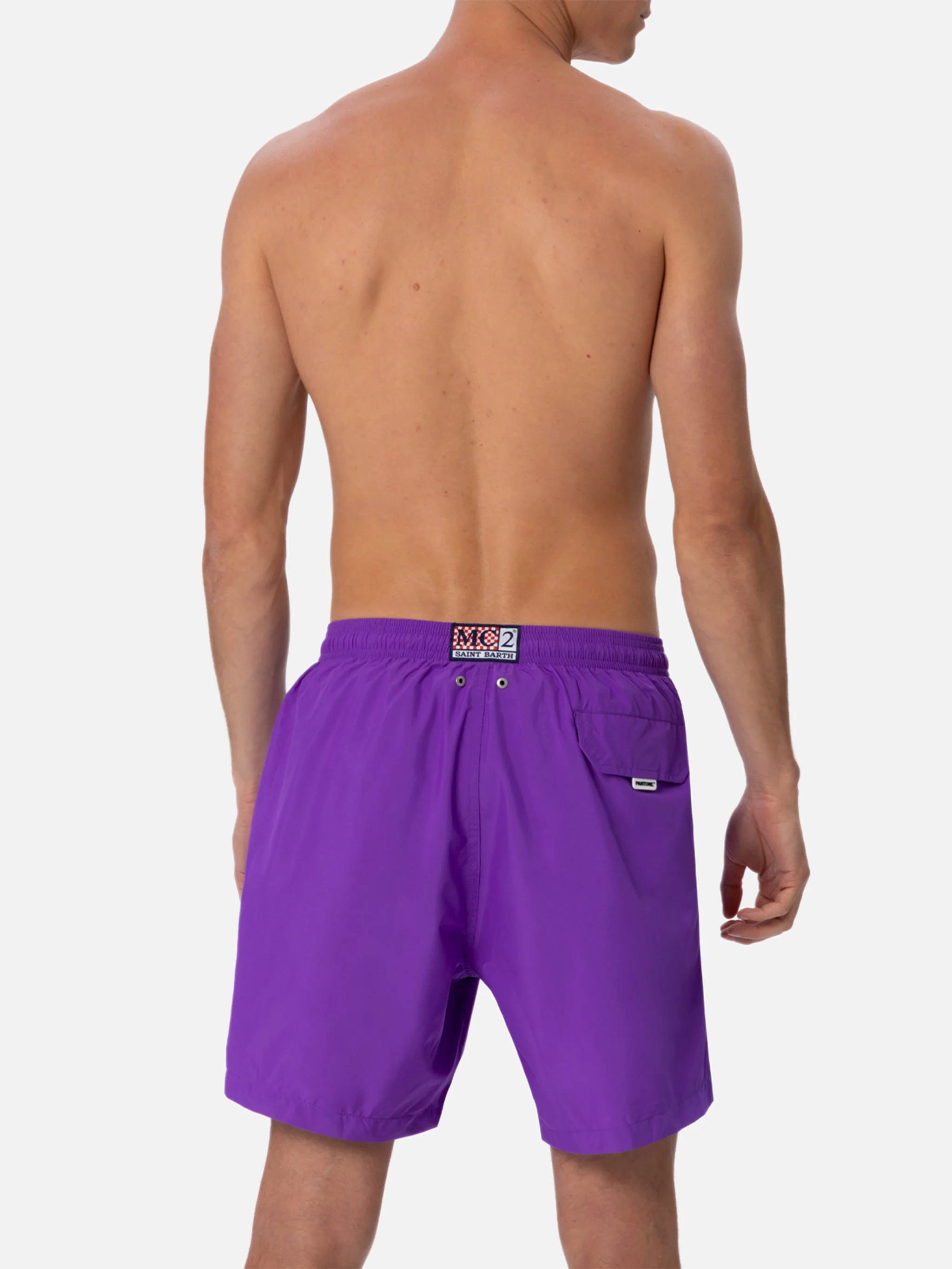 Lightweight fabric purple swim shorts Lighting Pantone | PANTONE® SPECIAL EDITION - Image 5