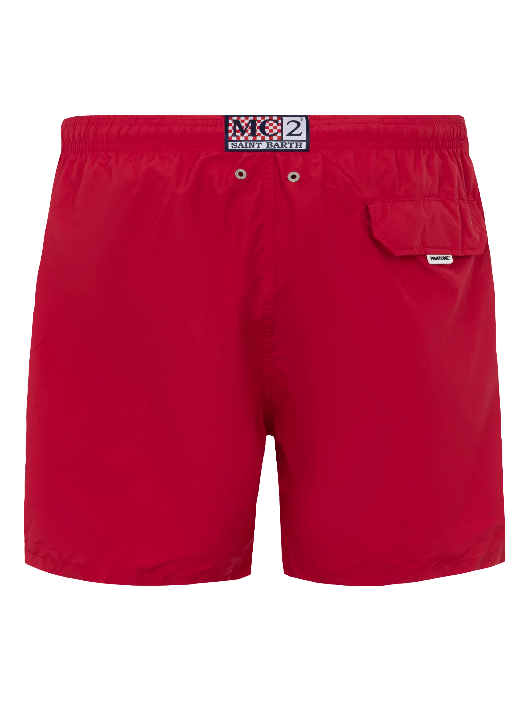 Lightweight fabric red swim shorts Lighting Pantone | PANTONE® SPECIAL EDITION - Image 2