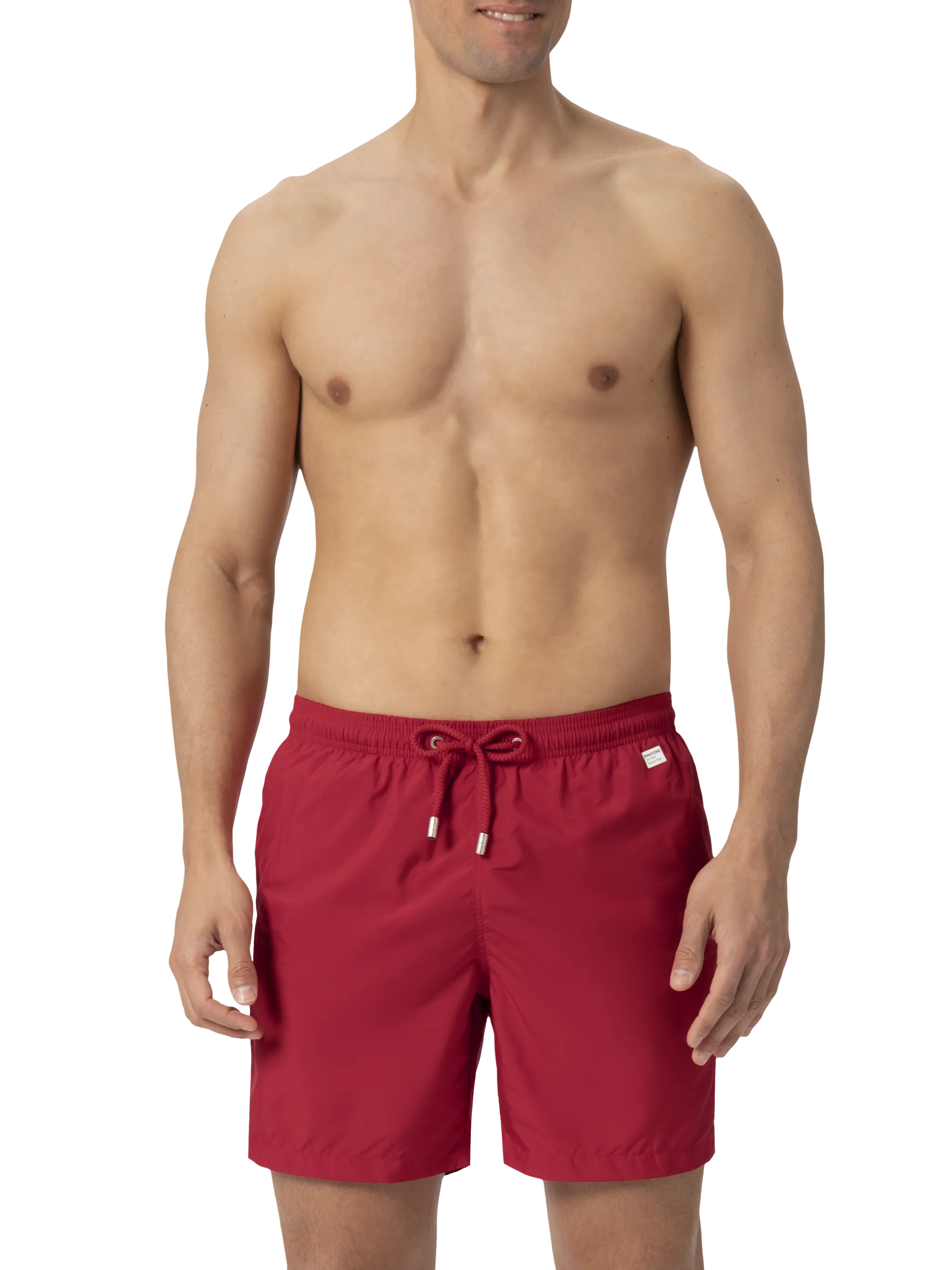 Lightweight fabric red swim shorts Lighting Pantone | PANTONE® SPECIAL EDITION - Image 3