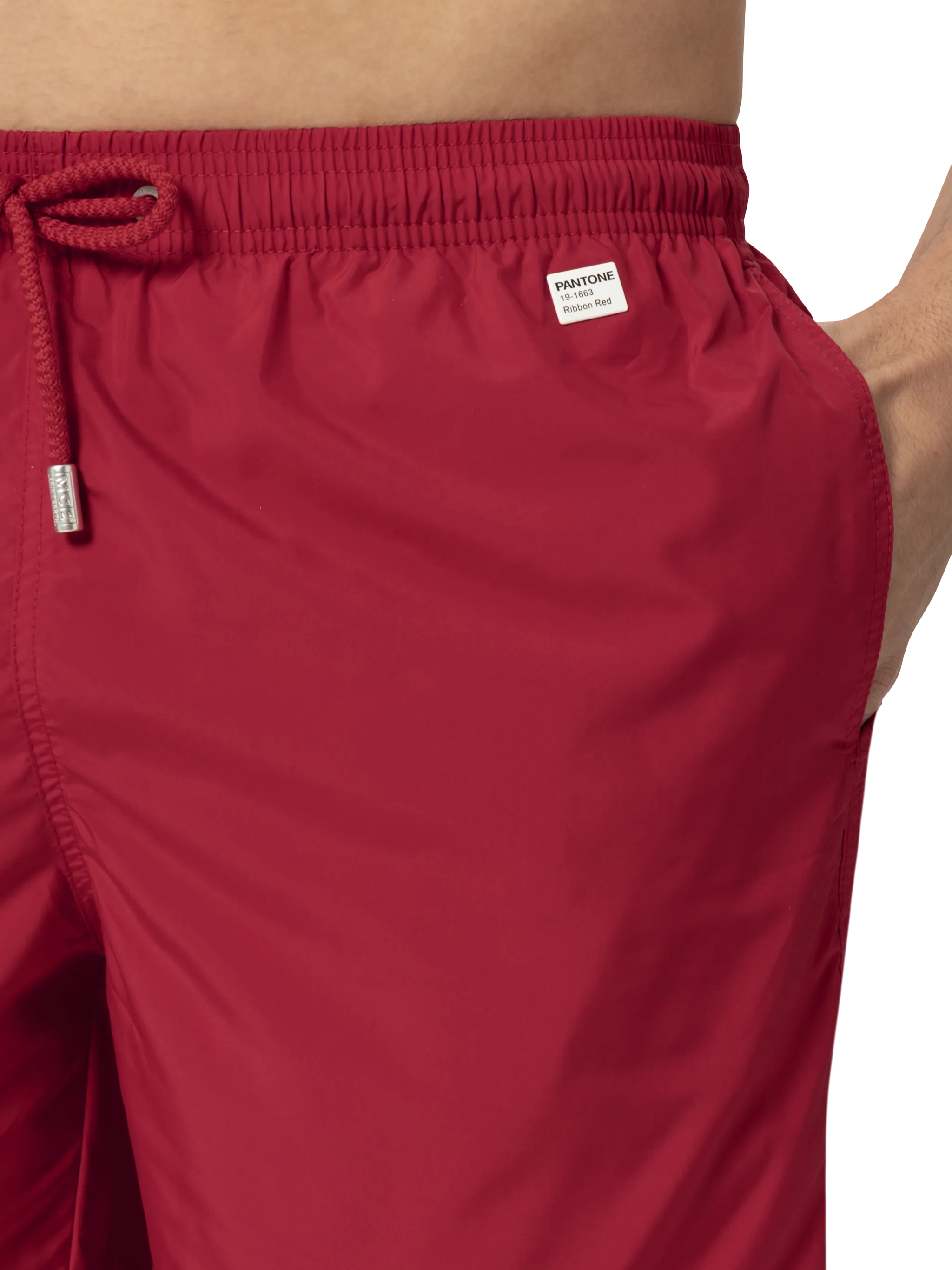 Lightweight fabric red swim shorts Lighting Pantone | PANTONE® SPECIAL EDITION - Image 5