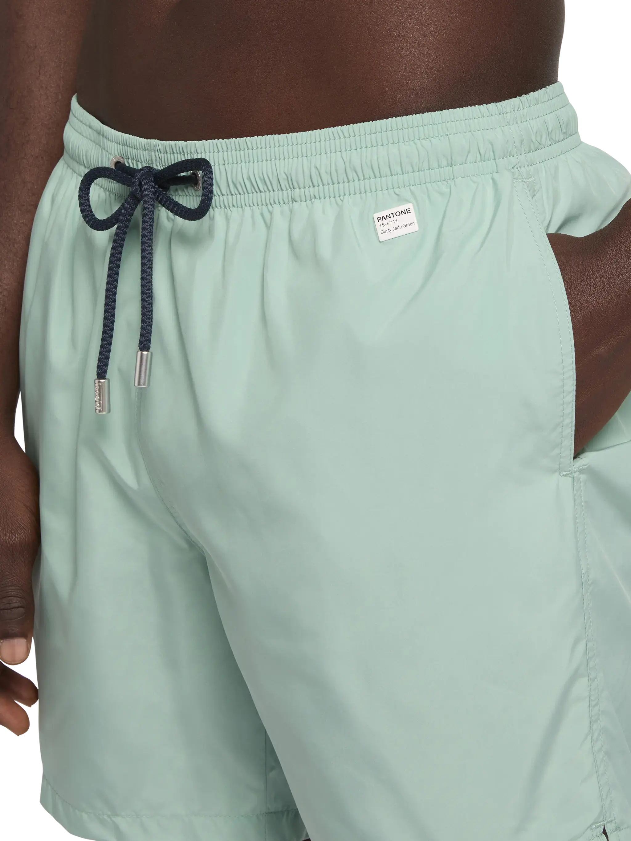 Lightweight fabric sage green swim shorts Lighting Pantone | PANTONE® SPECIAL EDITION - Image 4