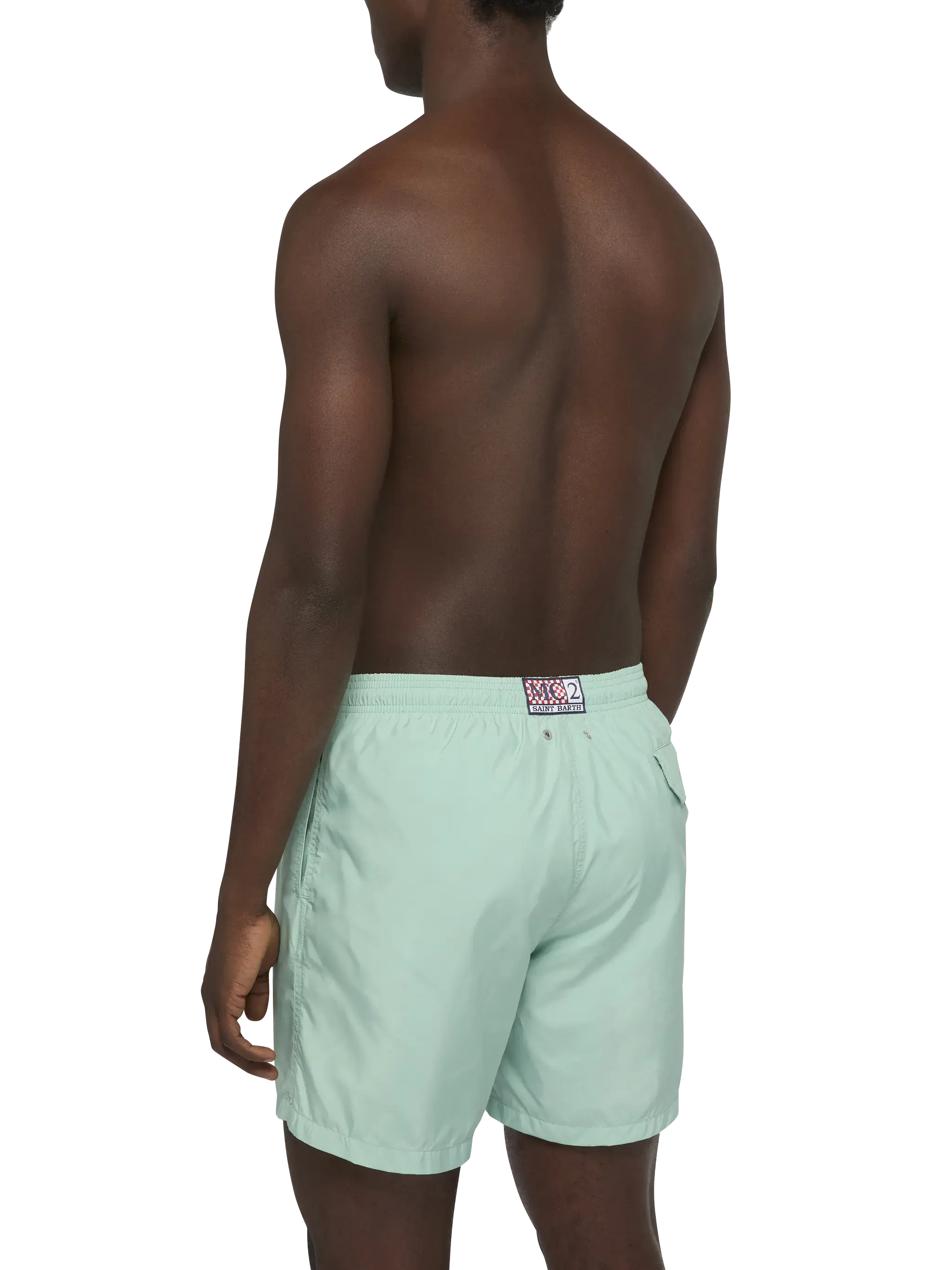 Lightweight fabric sage green swim shorts Lighting Pantone | PANTONE® SPECIAL EDITION - Image 5