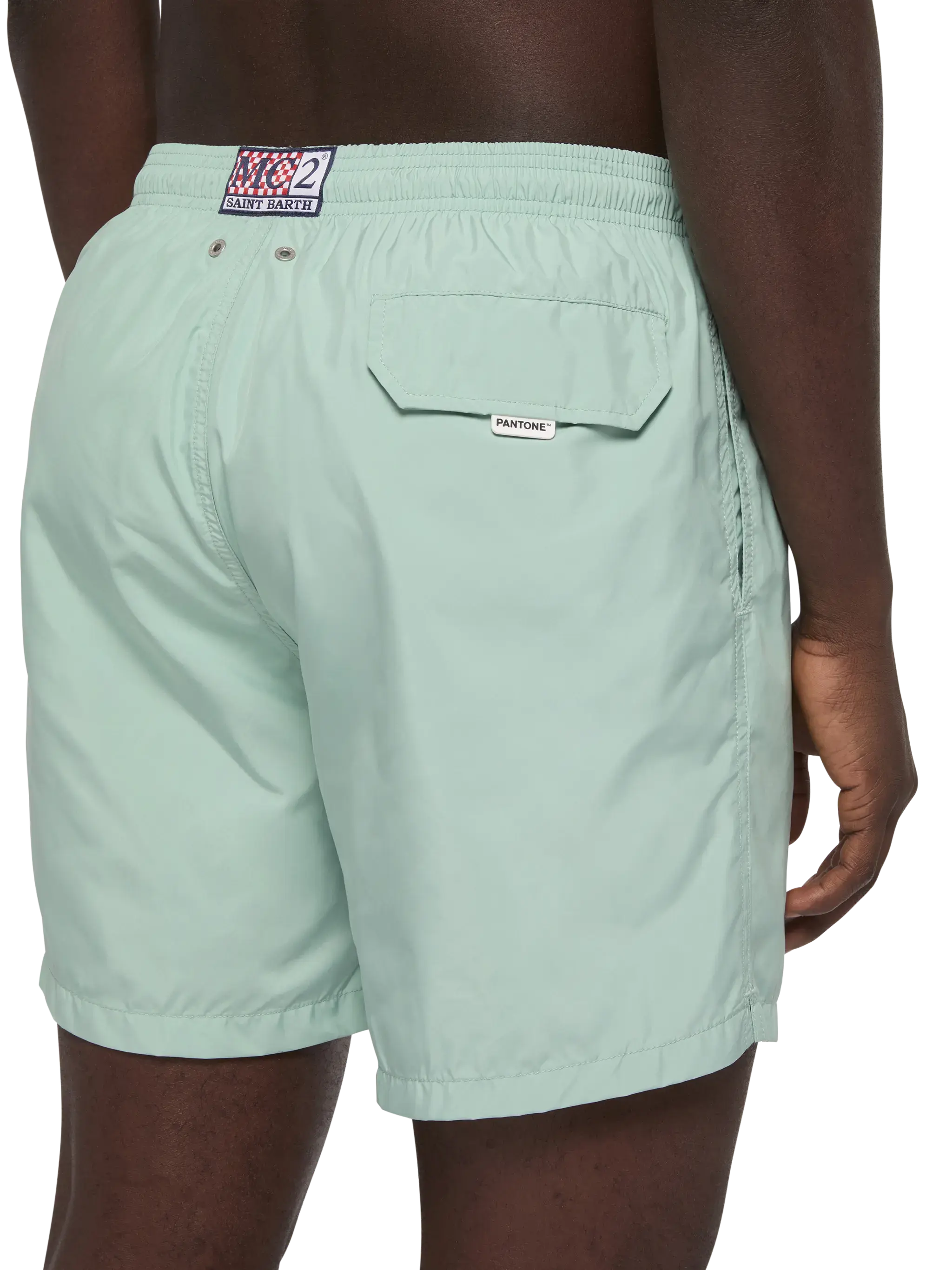 Lightweight fabric sage green swim shorts Lighting Pantone | PANTONE® SPECIAL EDITION - Image 6