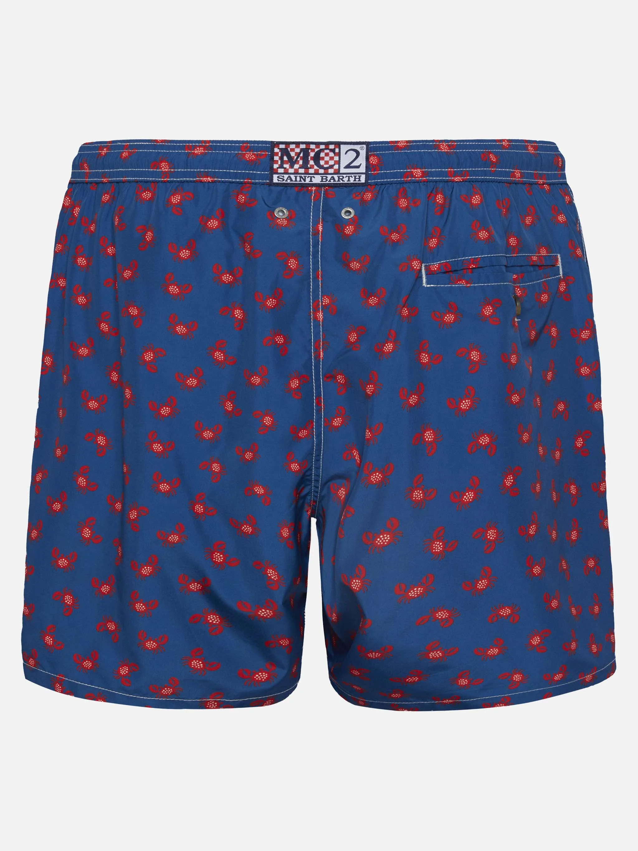 Lightweight fabric swim-shorts Lighting 70 with crabs print - Image 2