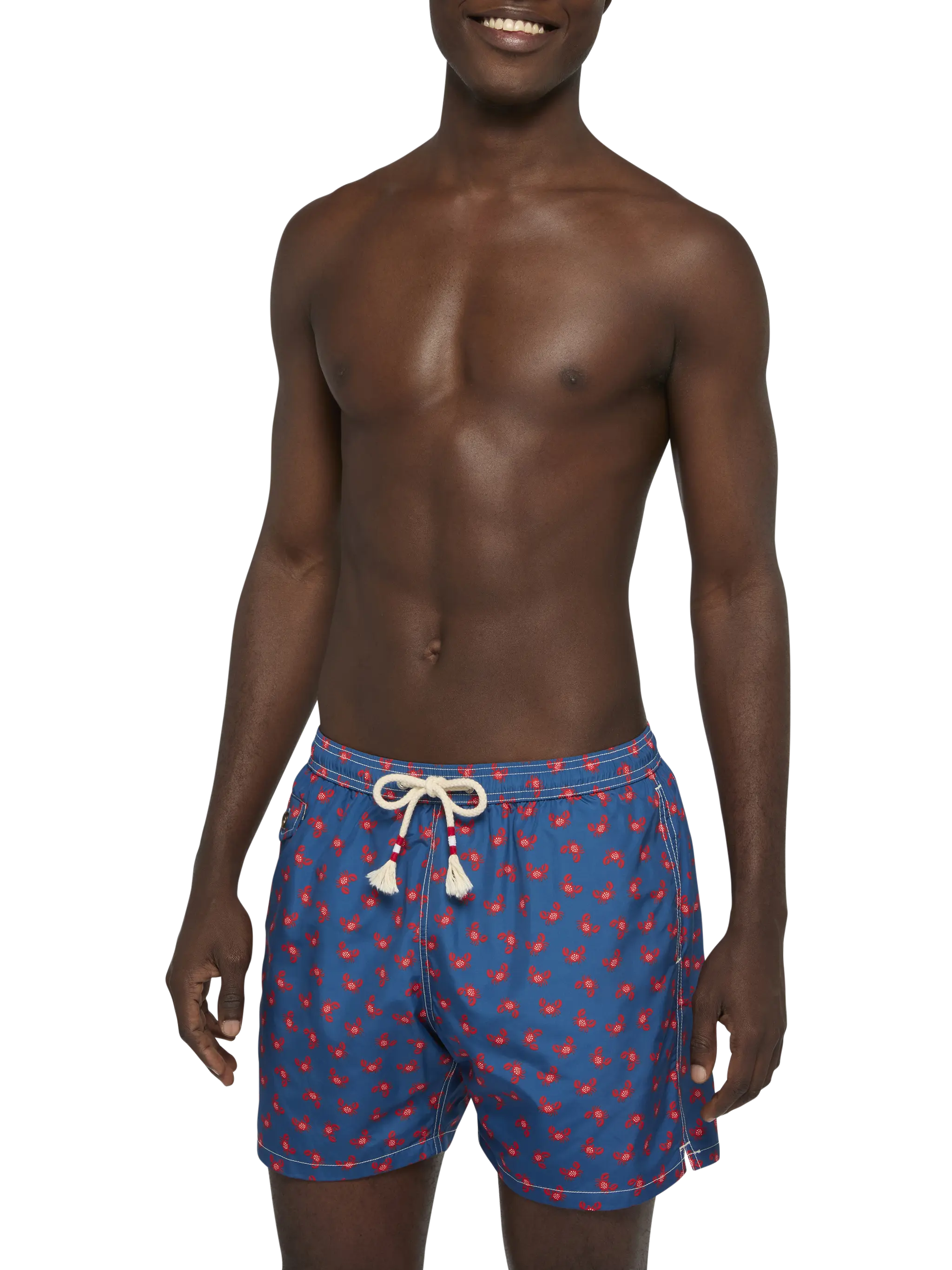 Lightweight fabric swim-shorts Lighting 70 with crabs print - Image 3