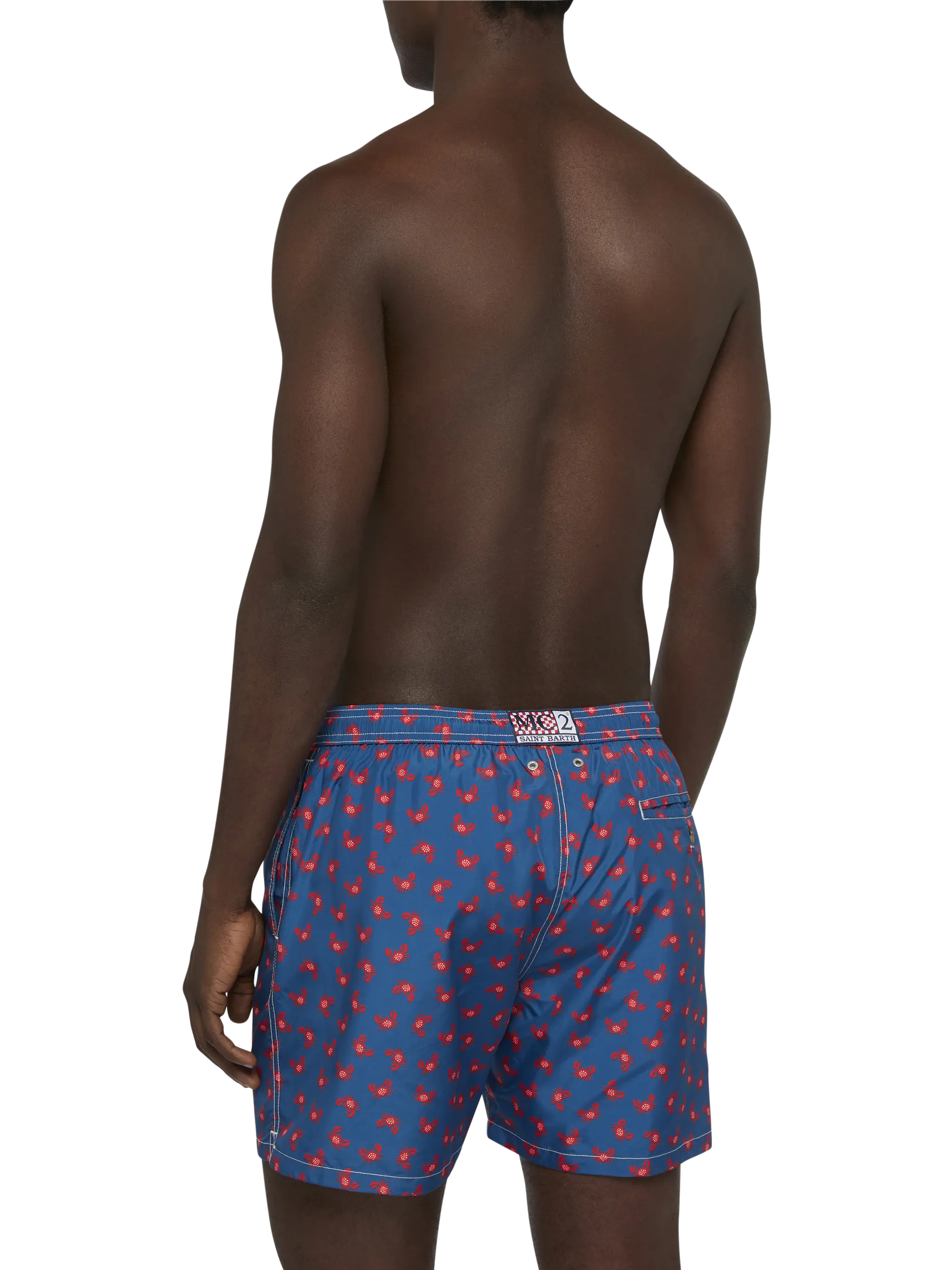 Lightweight fabric swim-shorts Lighting 70 with crabs print - Image 5