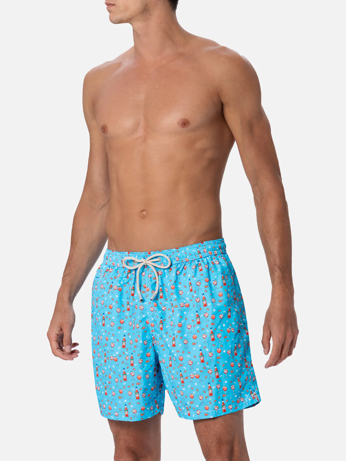 Lightweight fabric swim shorts Lighting with Aperol spritz print | APEROL SPECIAL EDITION - Image 3