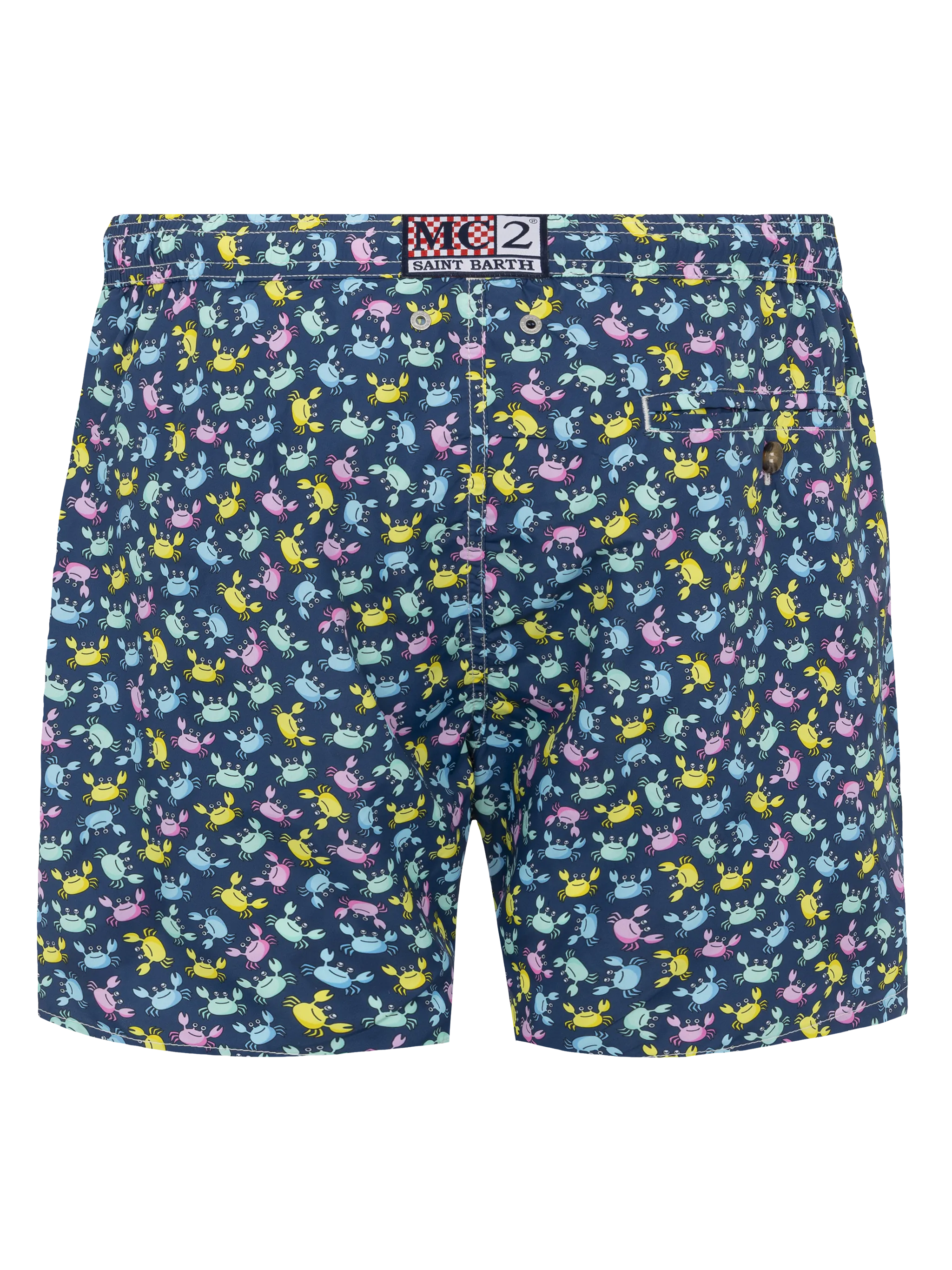 Lightweight fabric swim shorts Lighting with crabs  print - Image 2