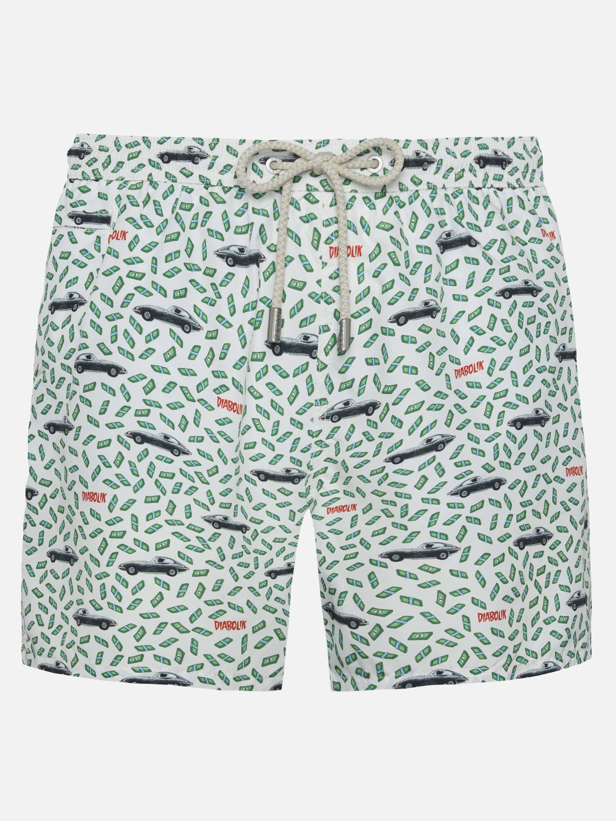 Lightweight fabric swim shorts Lighting with Diabolik print | DIABOLIK SPECIAL EDITION