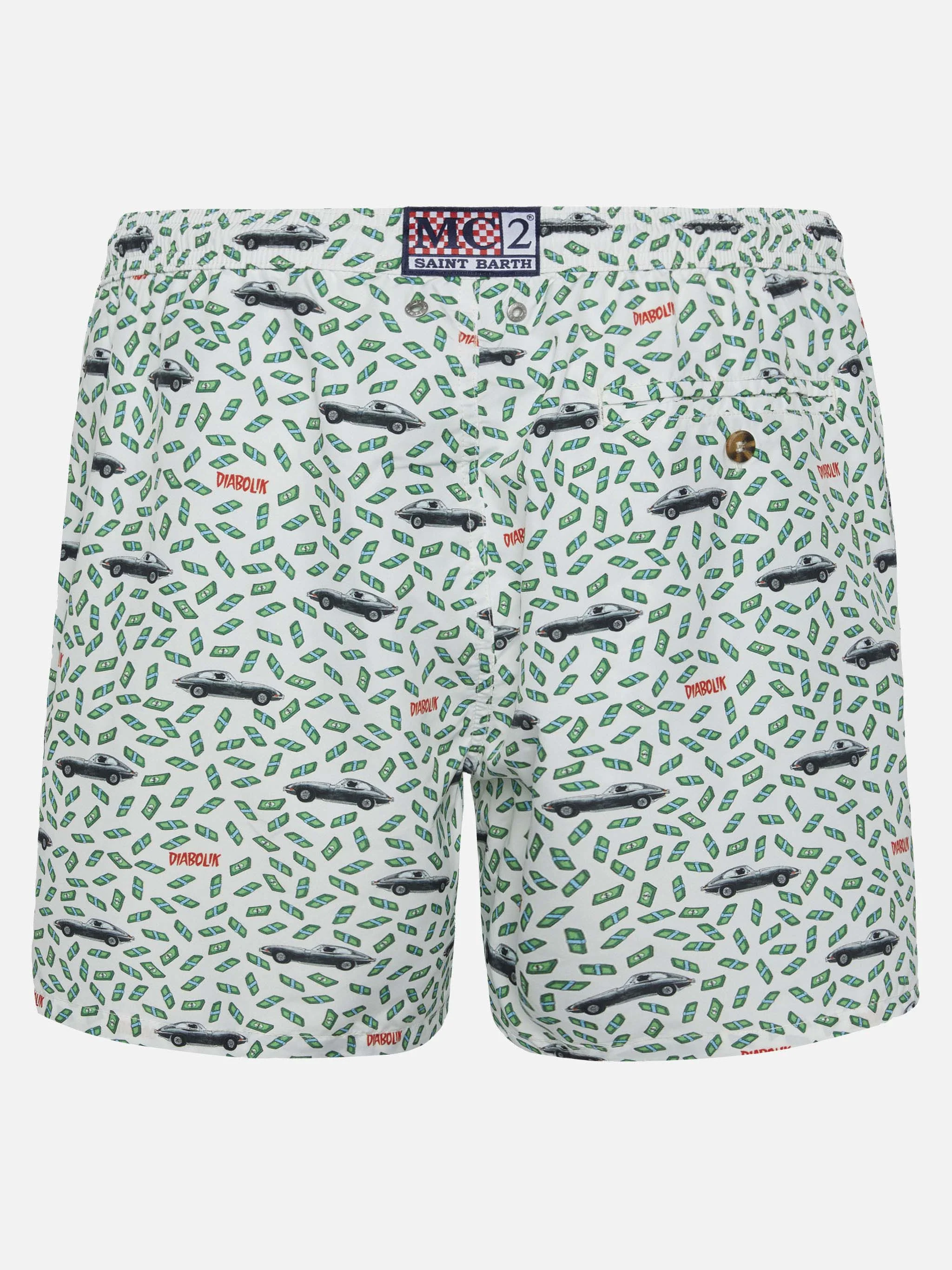 Lightweight fabric swim shorts Lighting with Diabolik print | DIABOLIK SPECIAL EDITION - Image 2