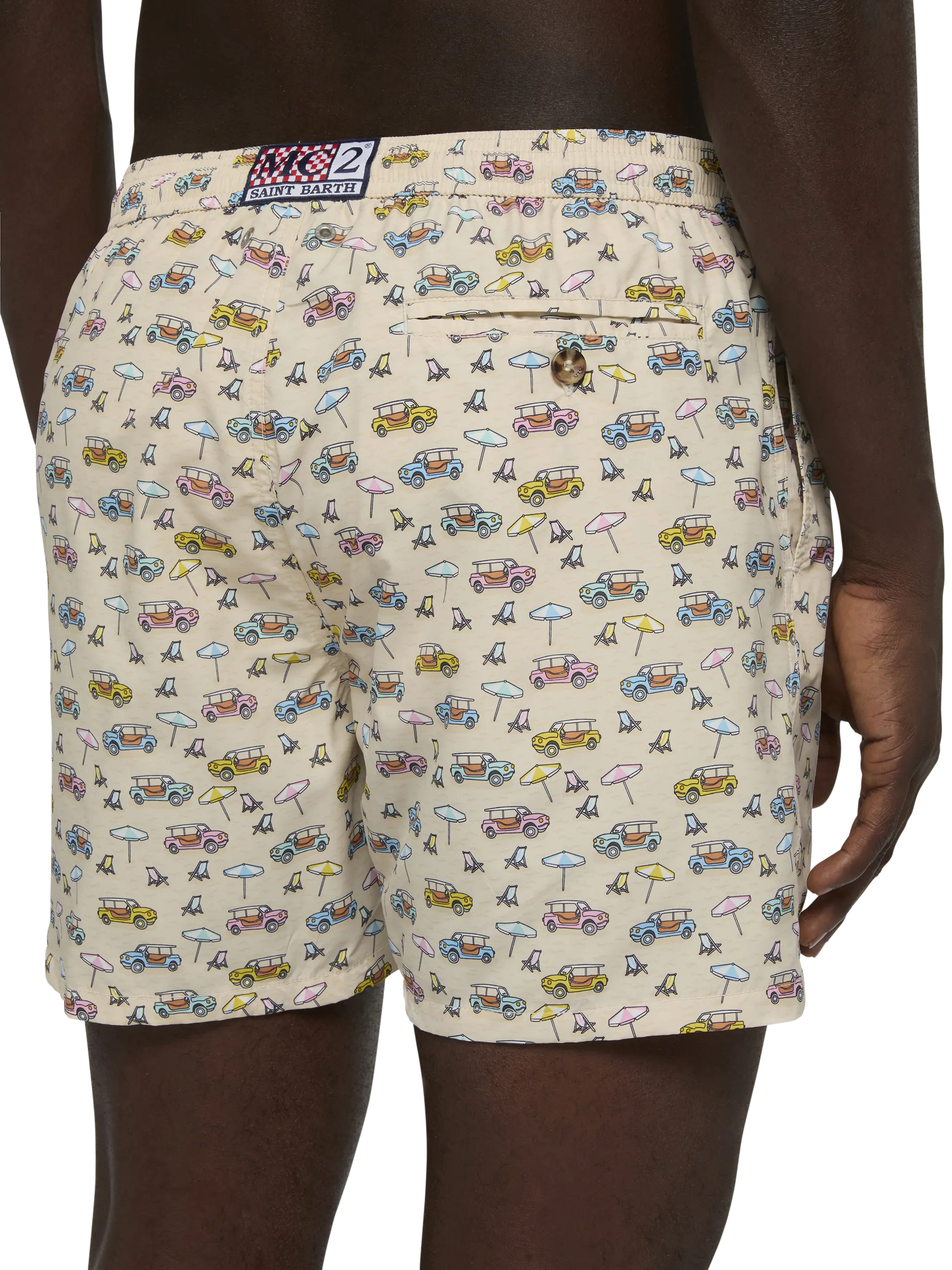 Lightweight fabric swim shorts Lighting with dune buggy print | FIAT SPECIAL EDITION - Image 6