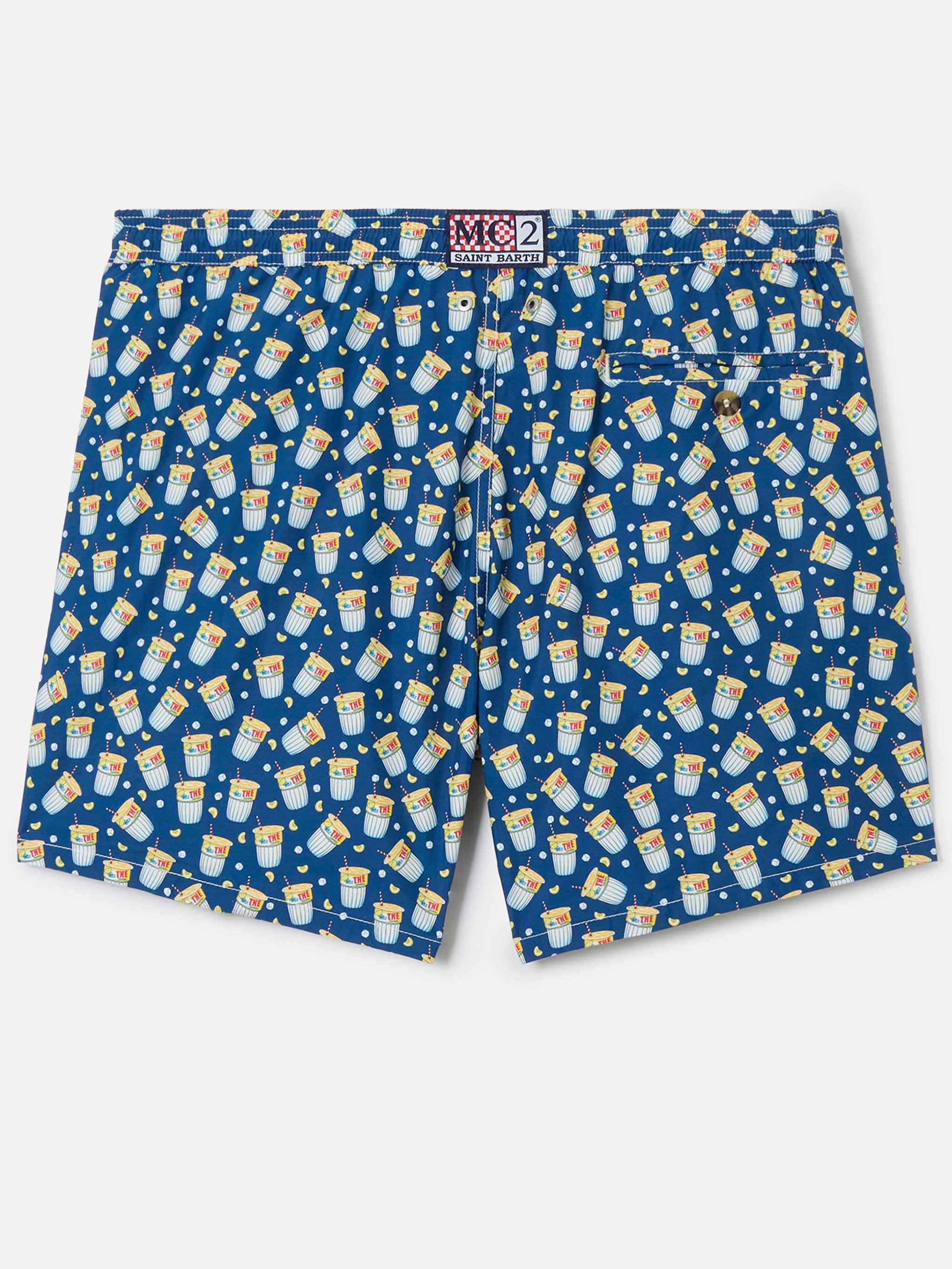 Lightweight fabric swim-shorts Lighting with Estathè pack print | ESTATHE' FERRERO SPECIAL EDITION - Image 2