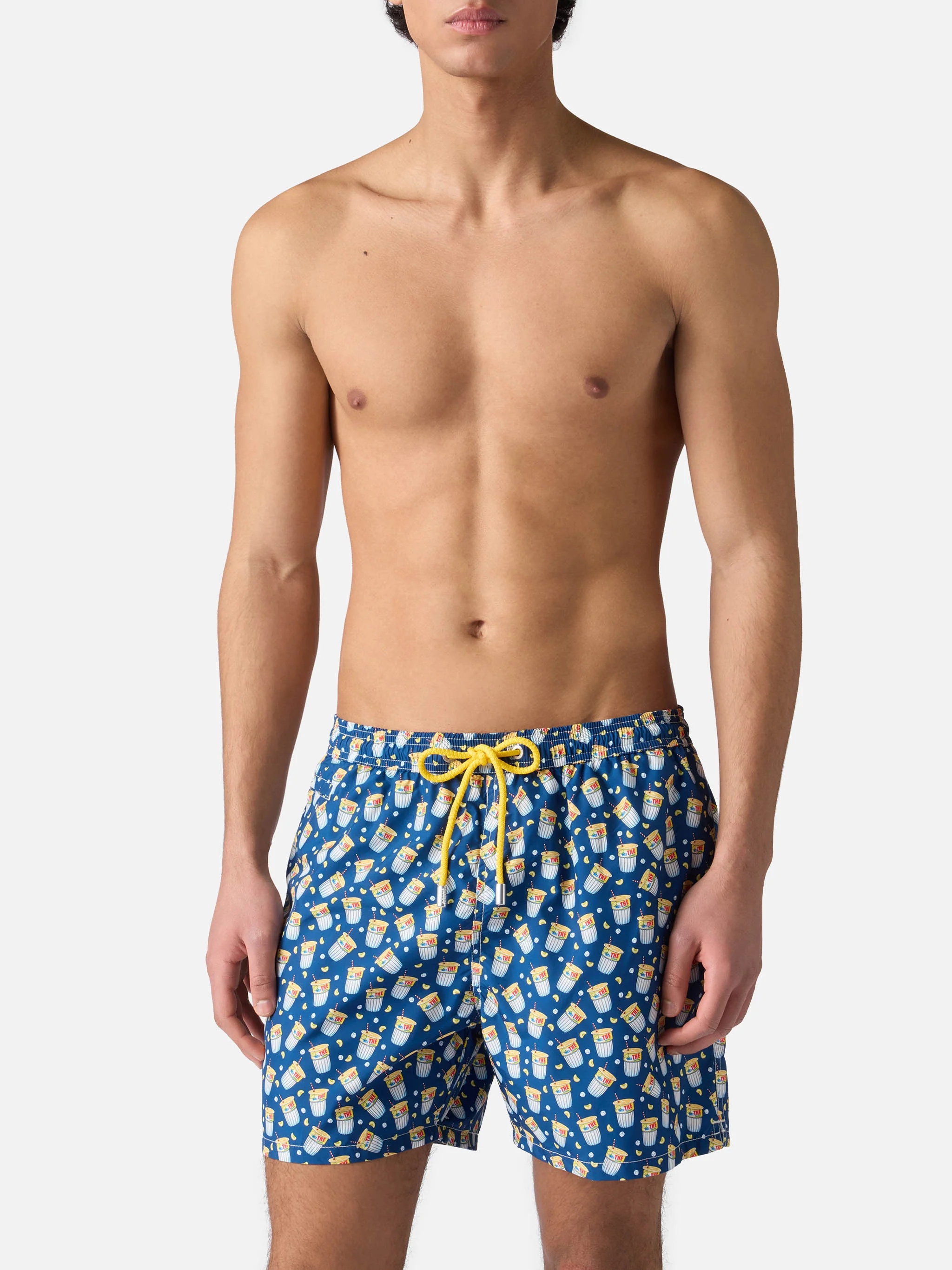 Lightweight fabric swim-shorts Lighting with Estathè pack print | ESTATHE' FERRERO SPECIAL EDITION - Image 3