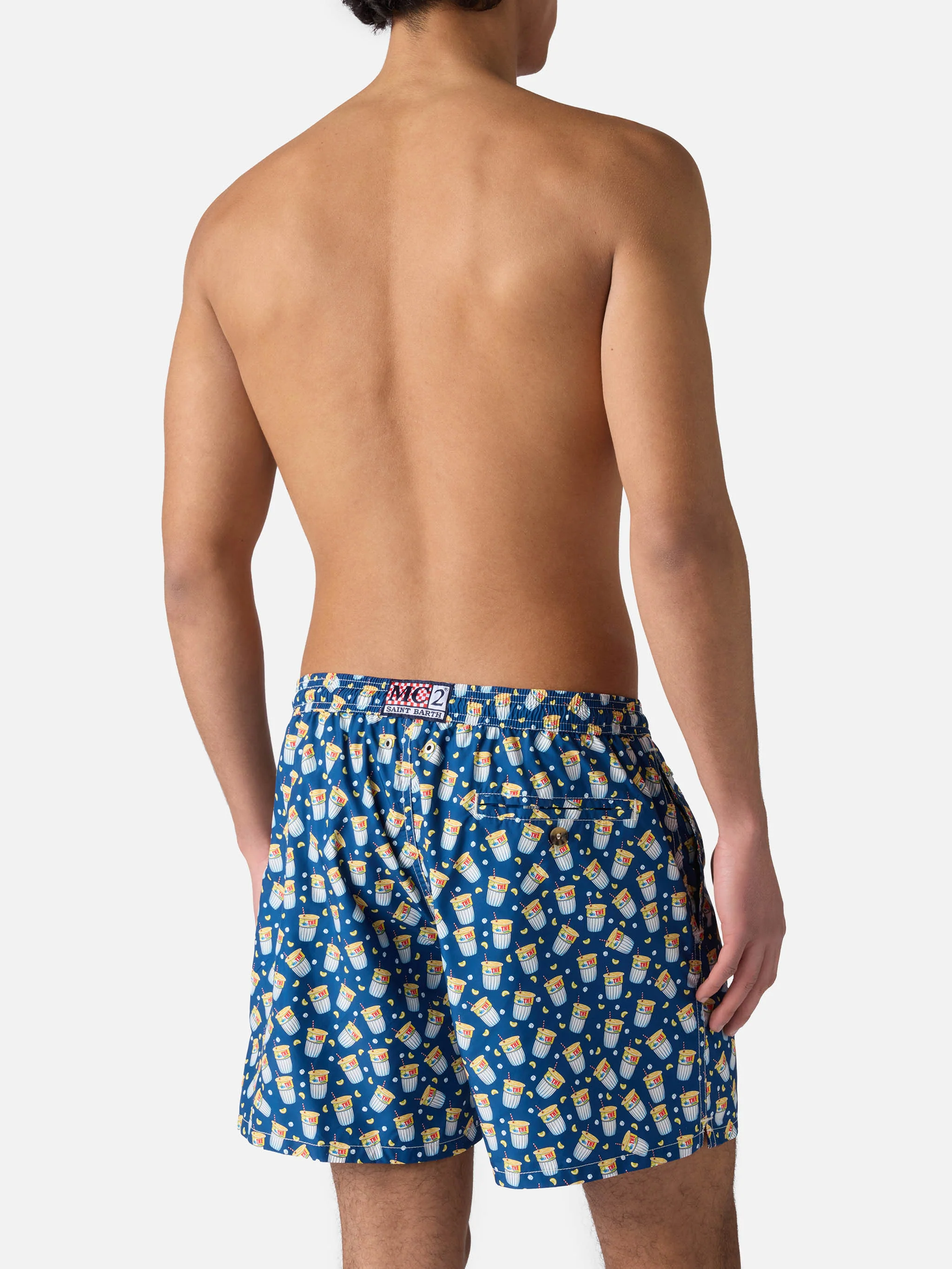 Lightweight fabric swim-shorts Lighting with Estathè pack print | ESTATHE' FERRERO SPECIAL EDITION - Image 5
