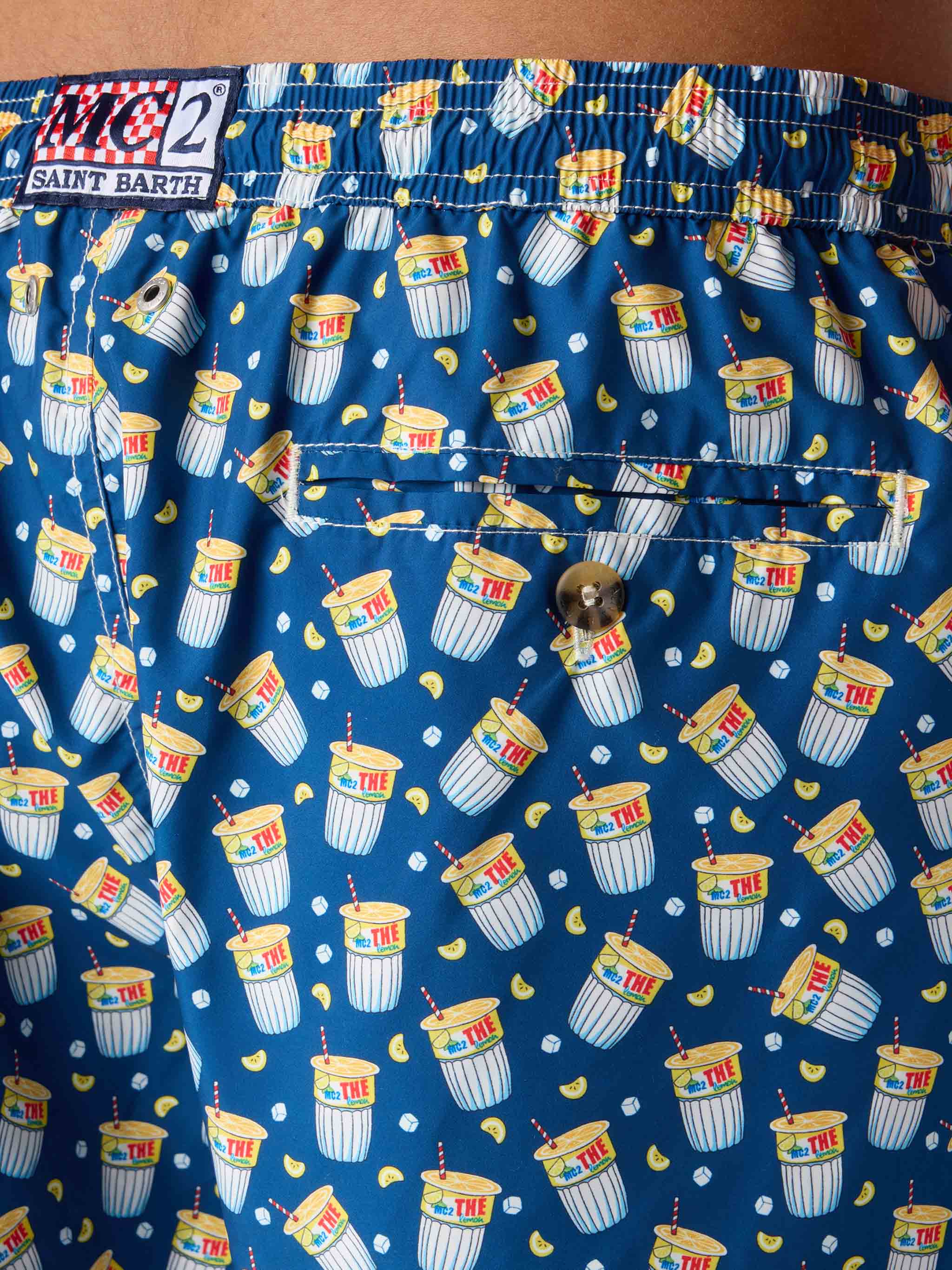 Lightweight fabric swim-shorts Lighting with Estathè pack print | ESTATHE' FERRERO SPECIAL EDITION - Image 6