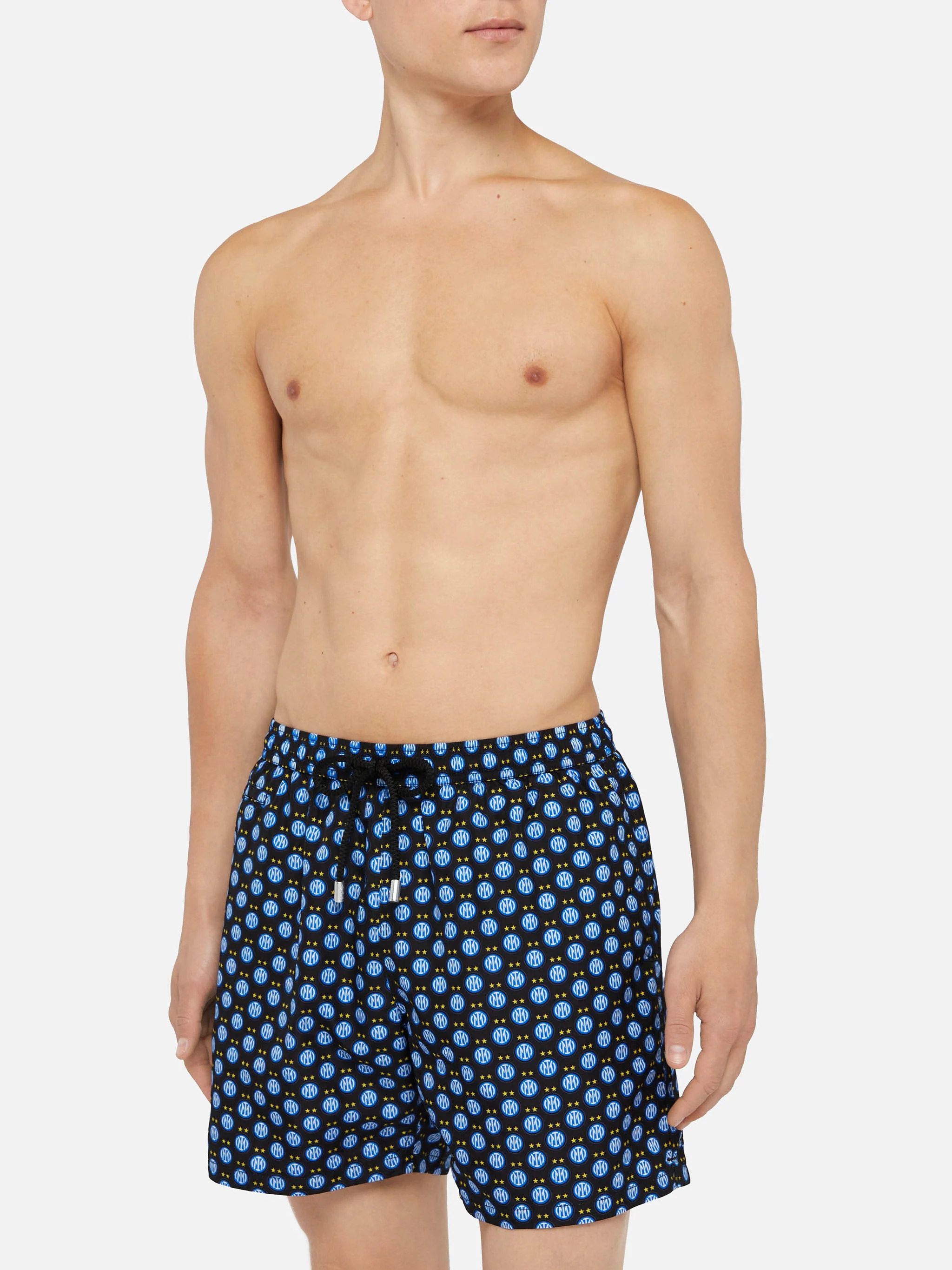 Lightweight fabric swim shorts Lighting with Inter print | INTER FC SPECIAL EDITION - Image 3