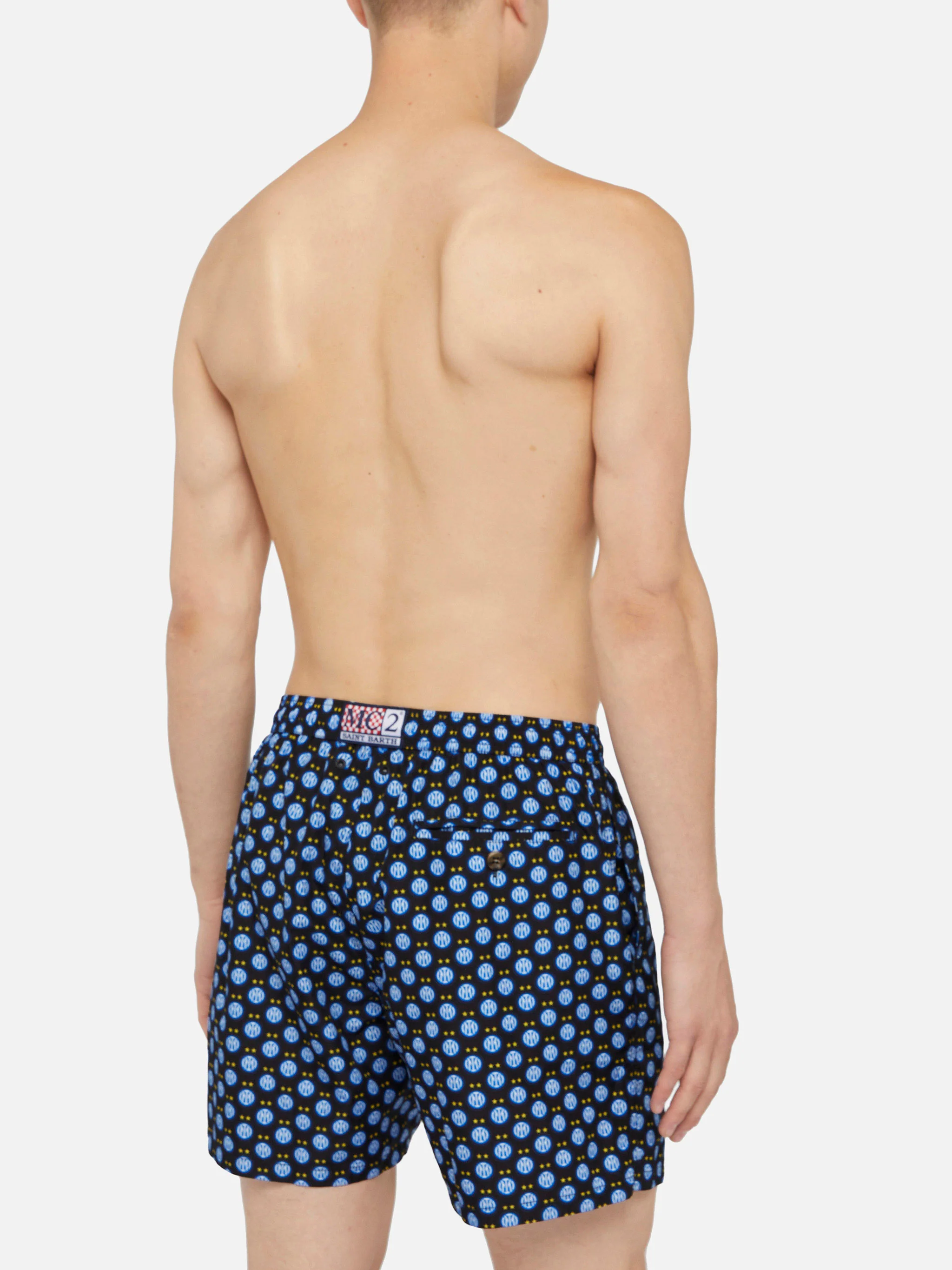 Lightweight fabric swim shorts Lighting with Inter print | INTER FC SPECIAL EDITION - Image 5