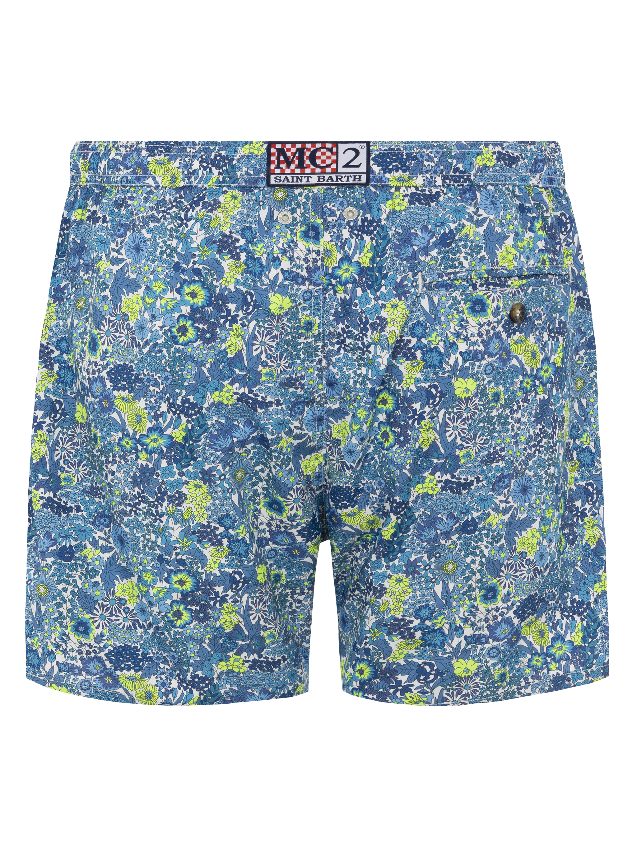 Lightweight fabric swim shorts Lighting with Margaret Annie print | MADE WITH LIBERTY FABRIC - Image 2