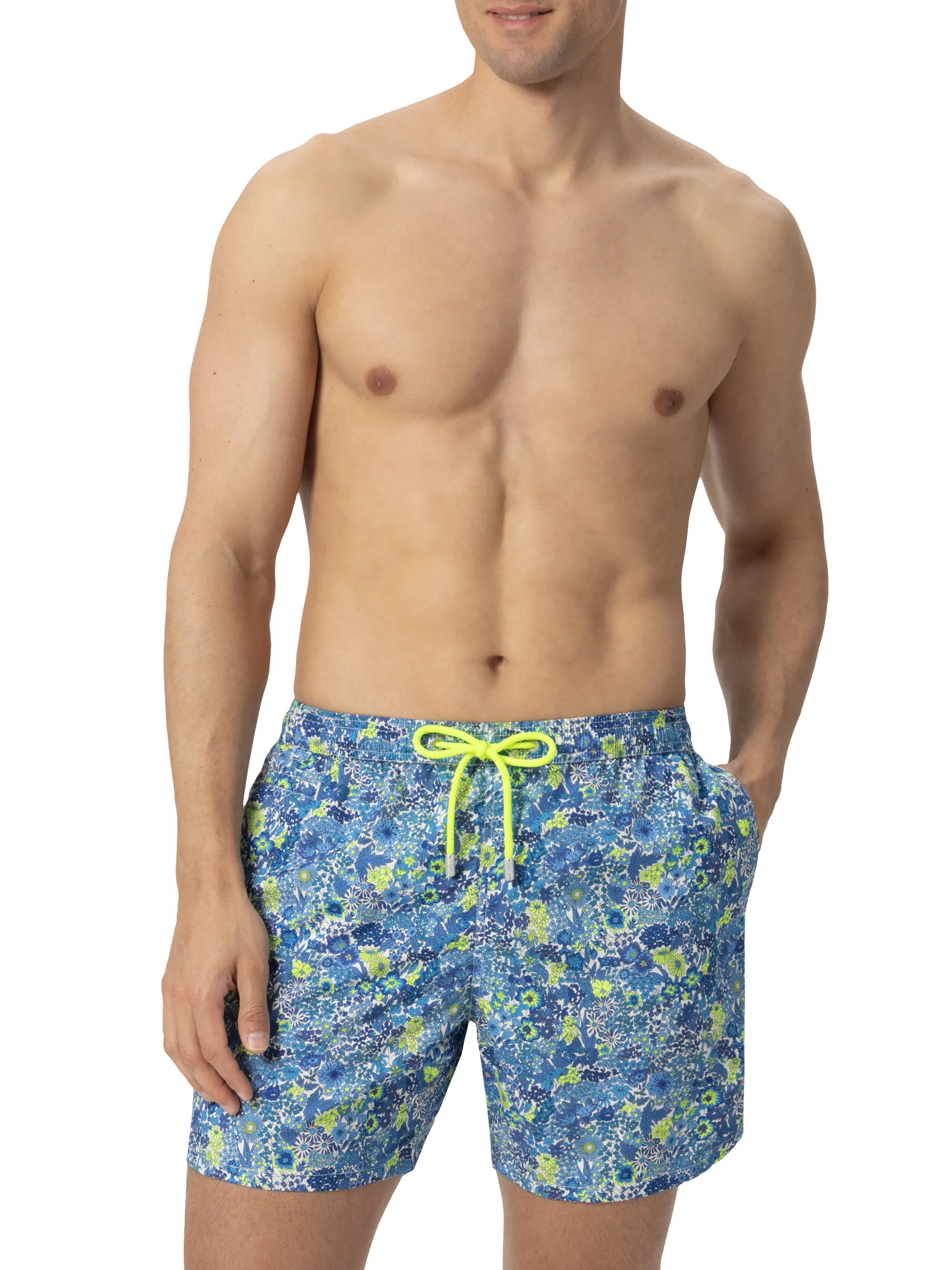 Lightweight fabric swim shorts Lighting with Margaret Annie print | MADE WITH LIBERTY FABRIC - Image 3