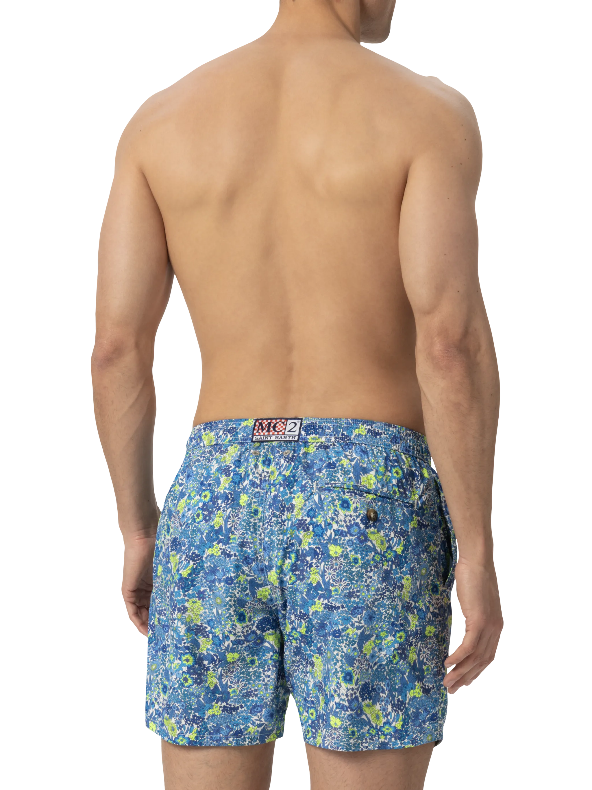 Lightweight fabric swim shorts Lighting with Margaret Annie print | MADE WITH LIBERTY FABRIC - Image 4