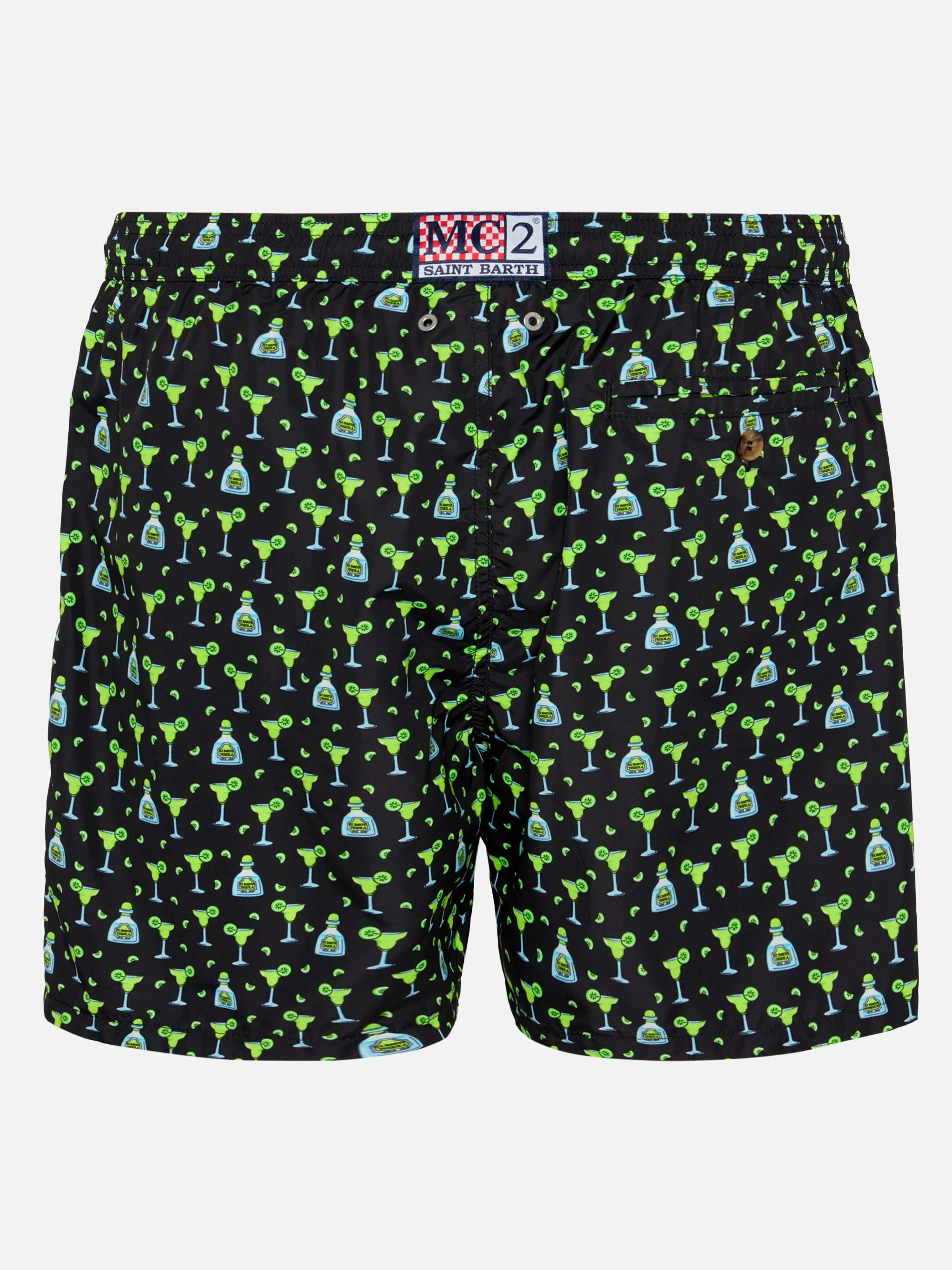 Lightweight fabric swim shorts Lighting with margarita print - Image 2