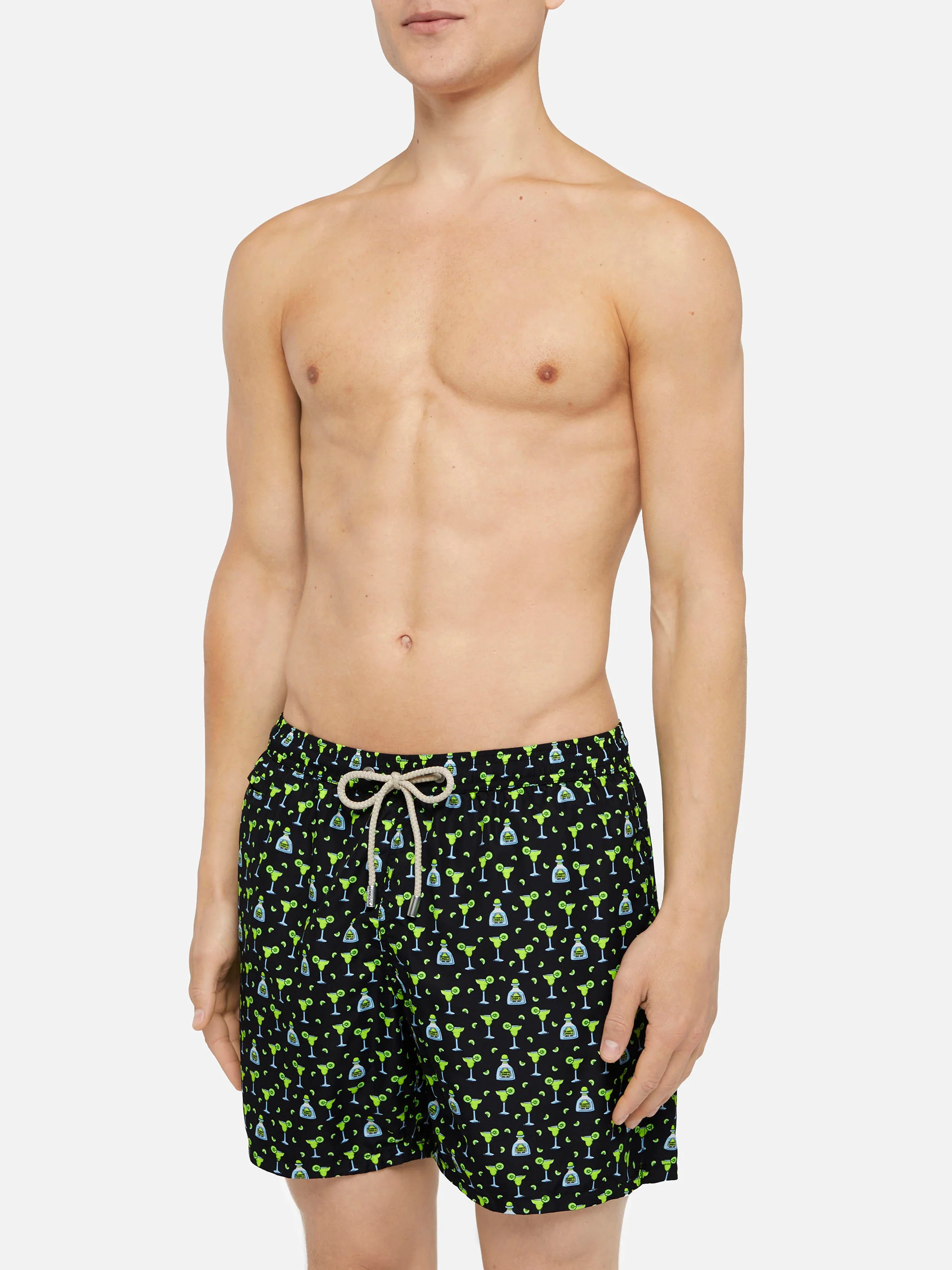 Lightweight fabric swim shorts Lighting with margarita print - Image 3