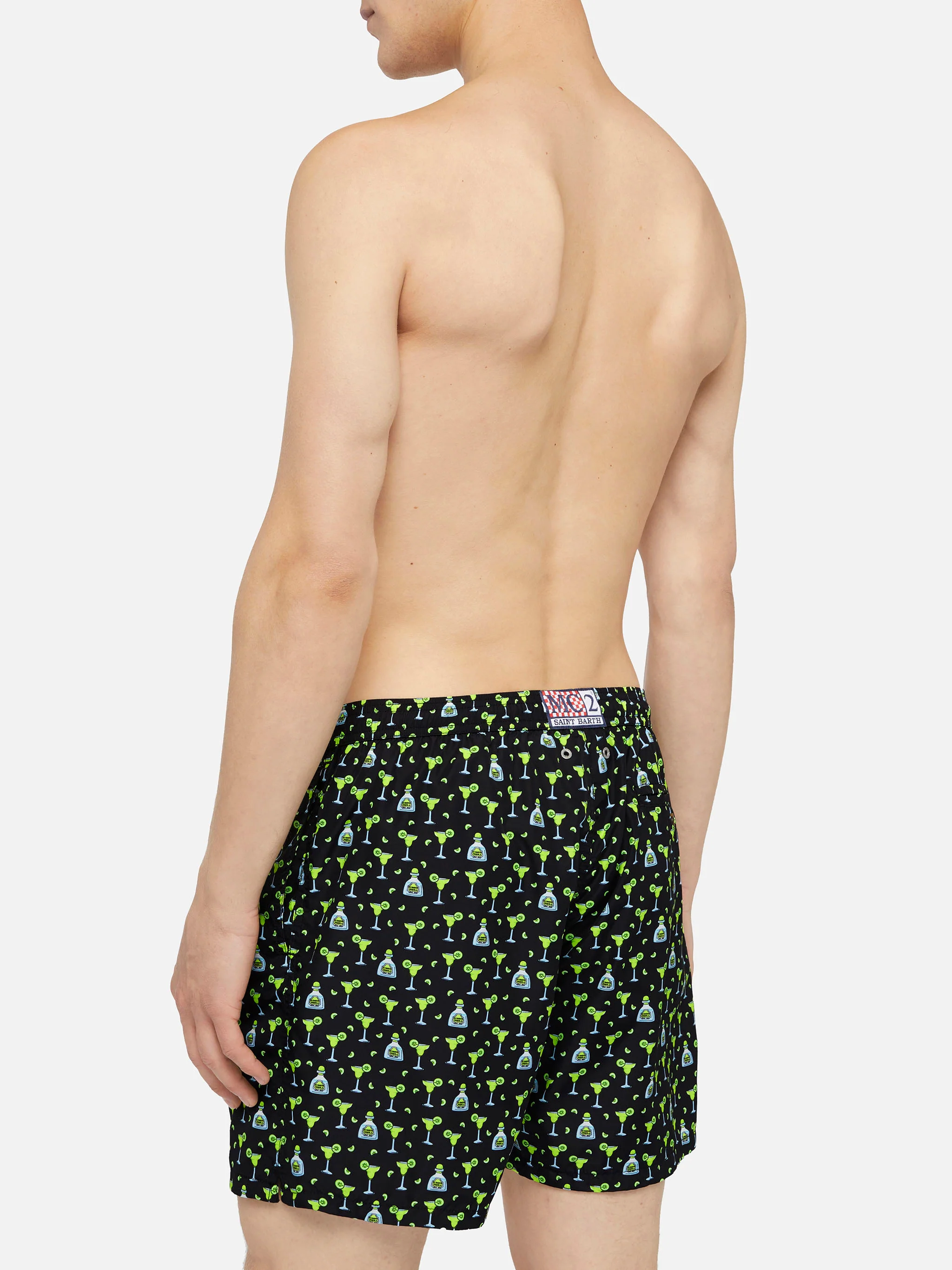 Lightweight fabric swim shorts Lighting with margarita print - Image 5