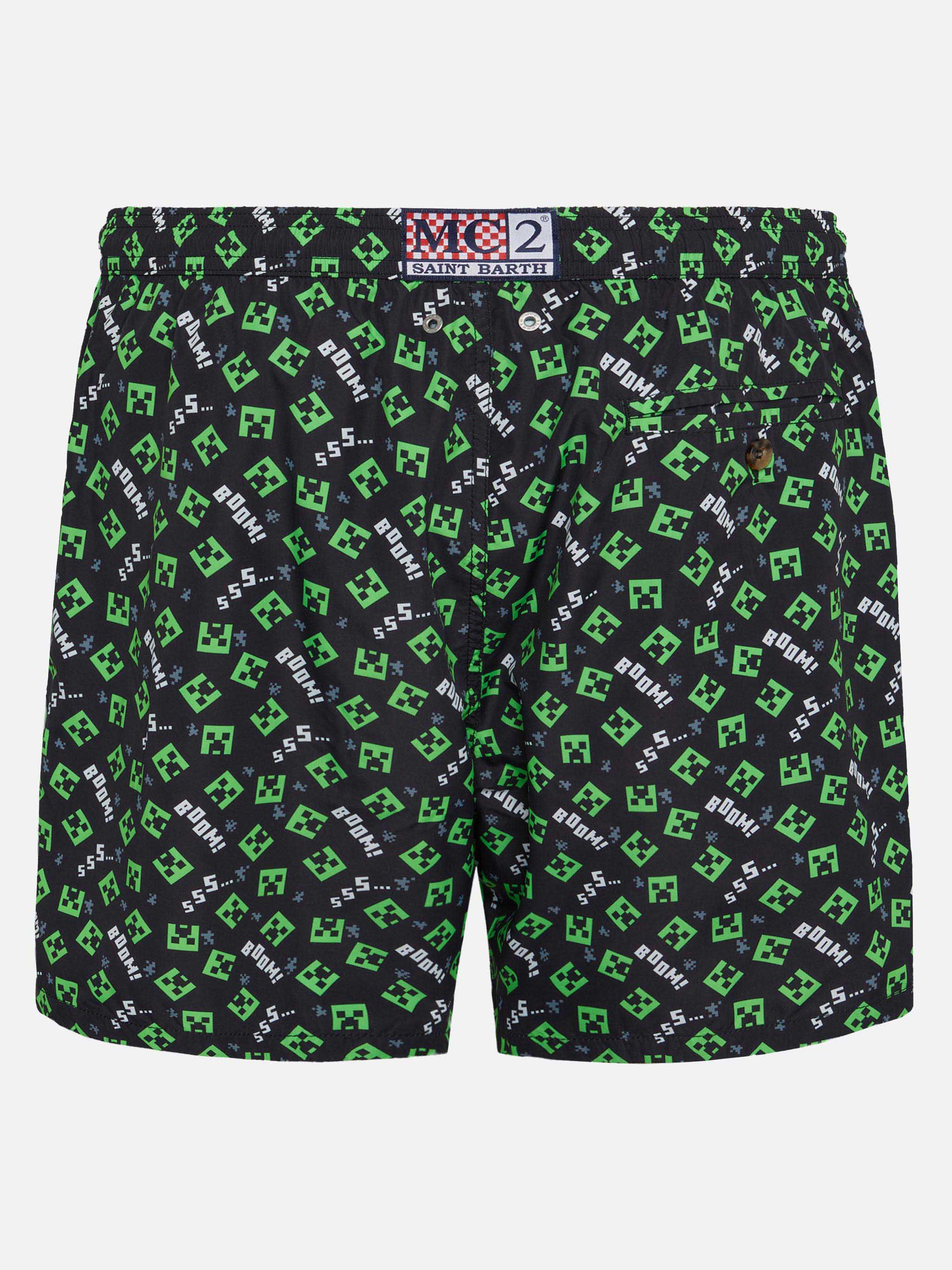 Lightweight fabric swim shorts Lighting with Minecraft print | MINECRAFT® SPECIAL EDITION - Image 2