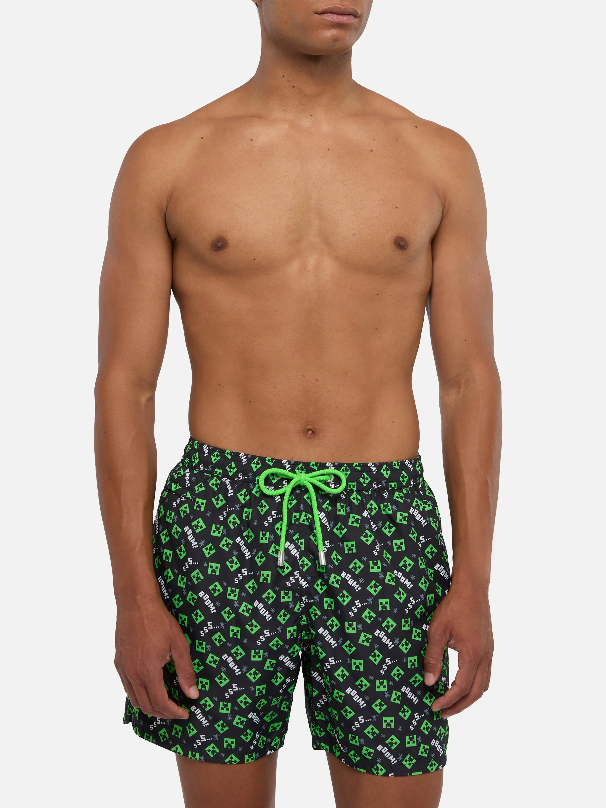 Lightweight fabric swim shorts Lighting with Minecraft print | MINECRAFT® SPECIAL EDITION - Image 3