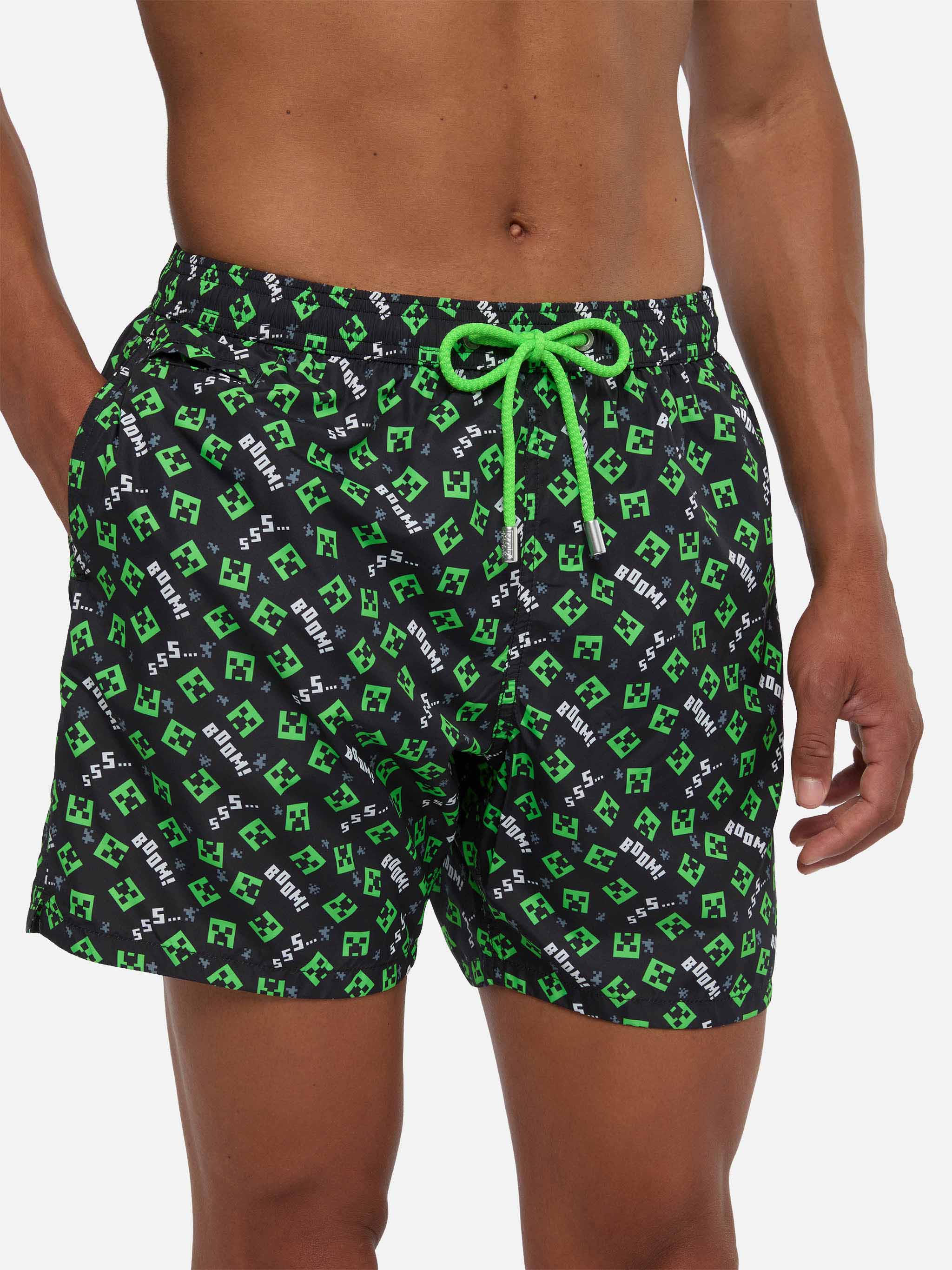 Lightweight fabric swim shorts Lighting with Minecraft print | MINECRAFT® SPECIAL EDITION - Image 4