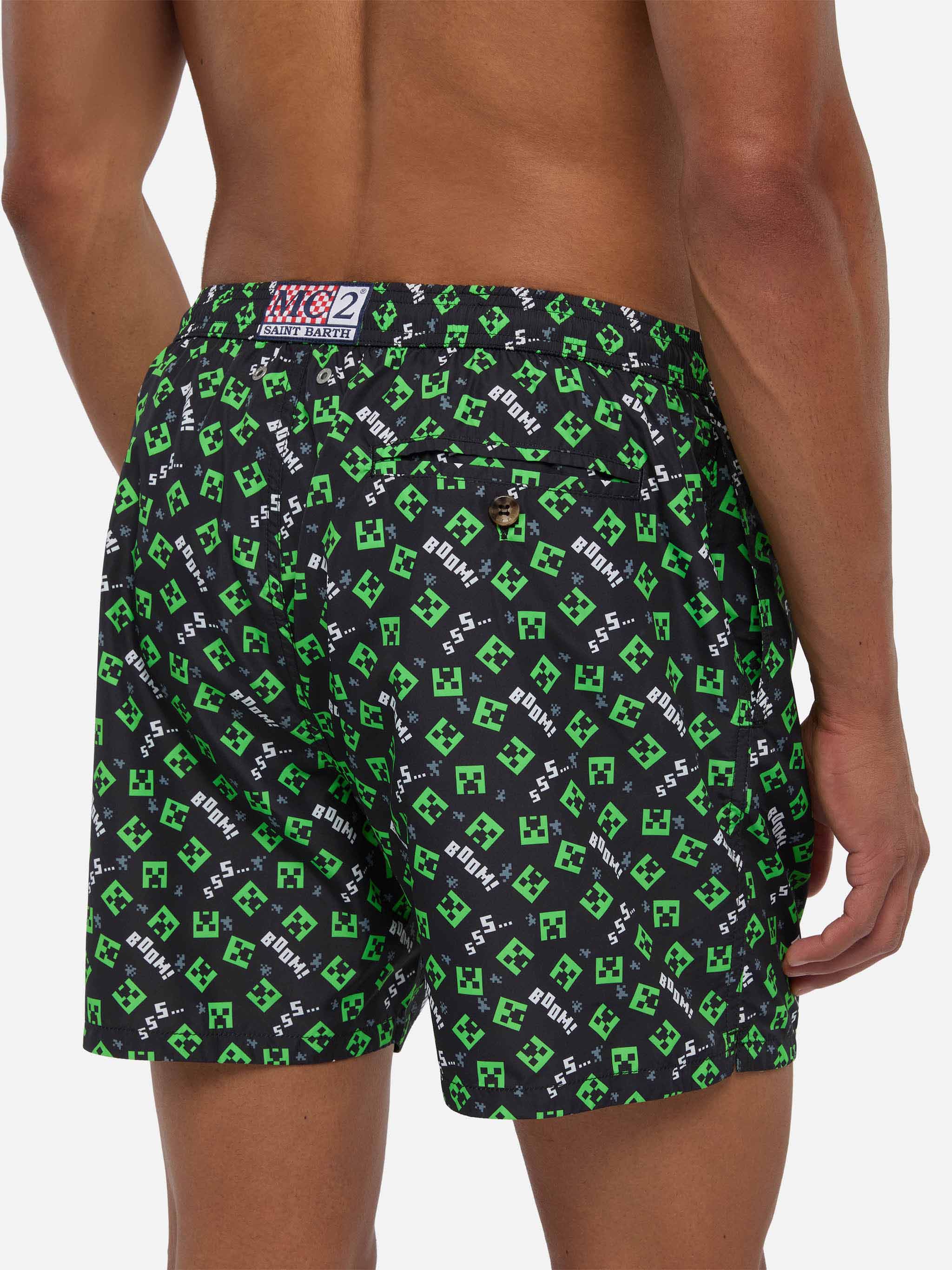 Lightweight fabric swim shorts Lighting with Minecraft print | MINECRAFT® SPECIAL EDITION - Image 6