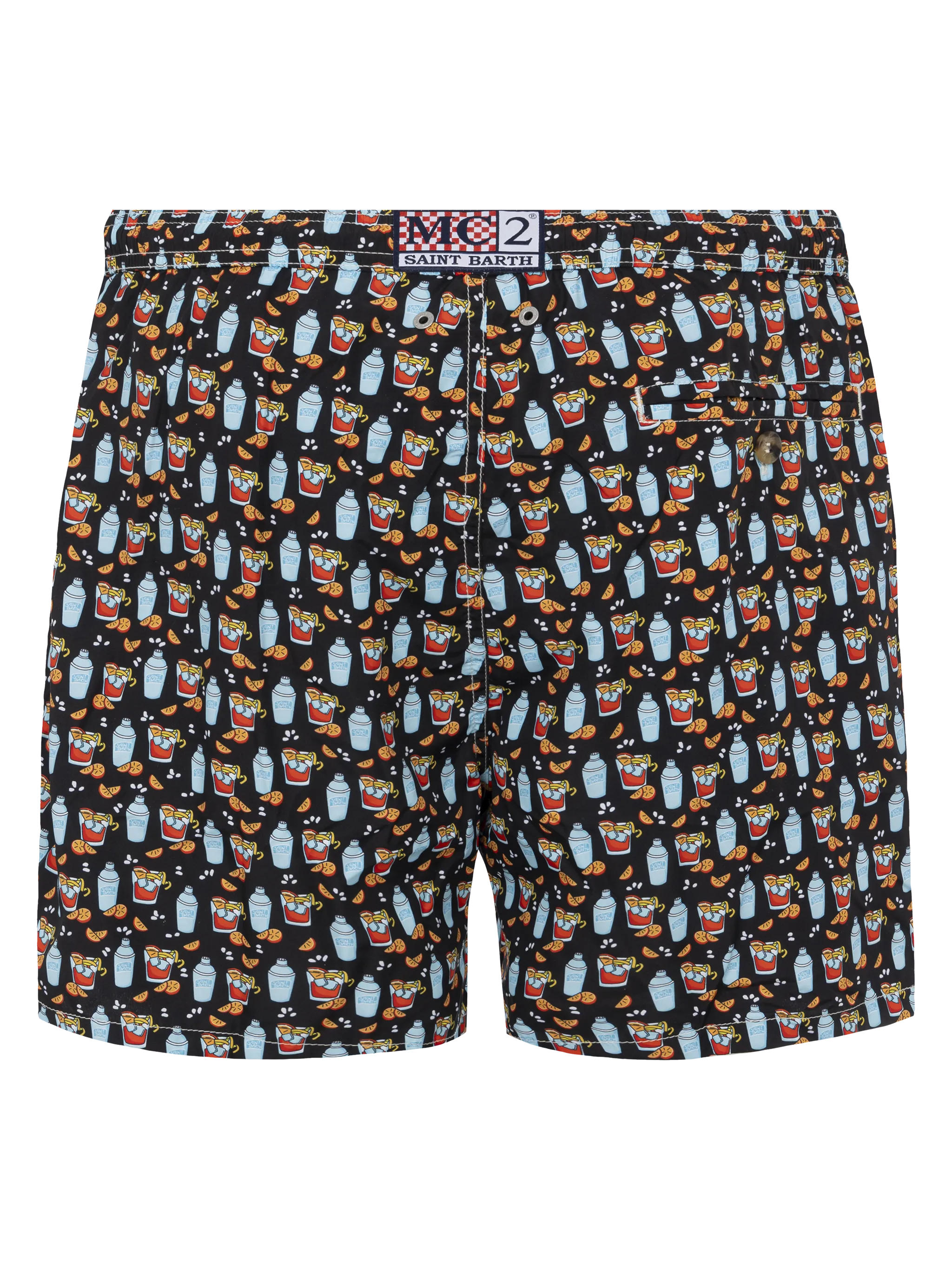 Lightweight fabric swim shorts Lighting with negroni print - Image 2
