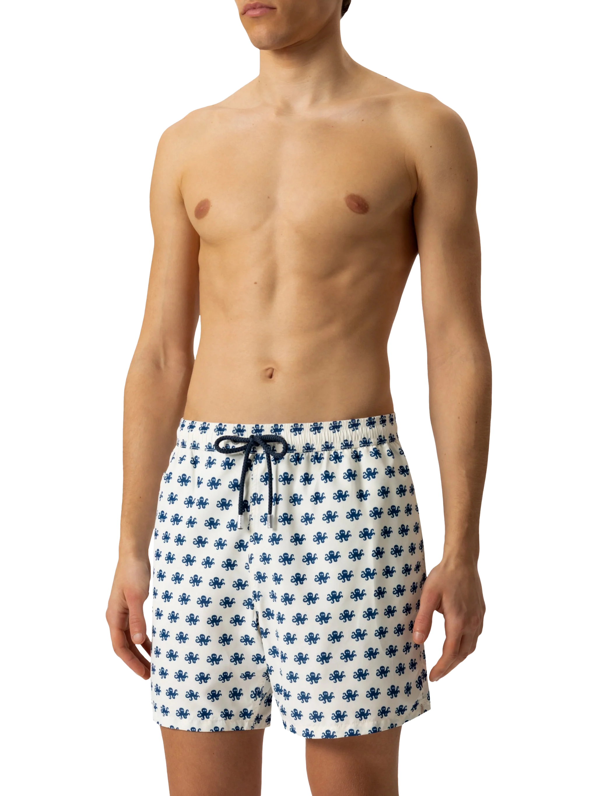 Lightweight fabric swim shorts Lighting with octopus print - Image 4