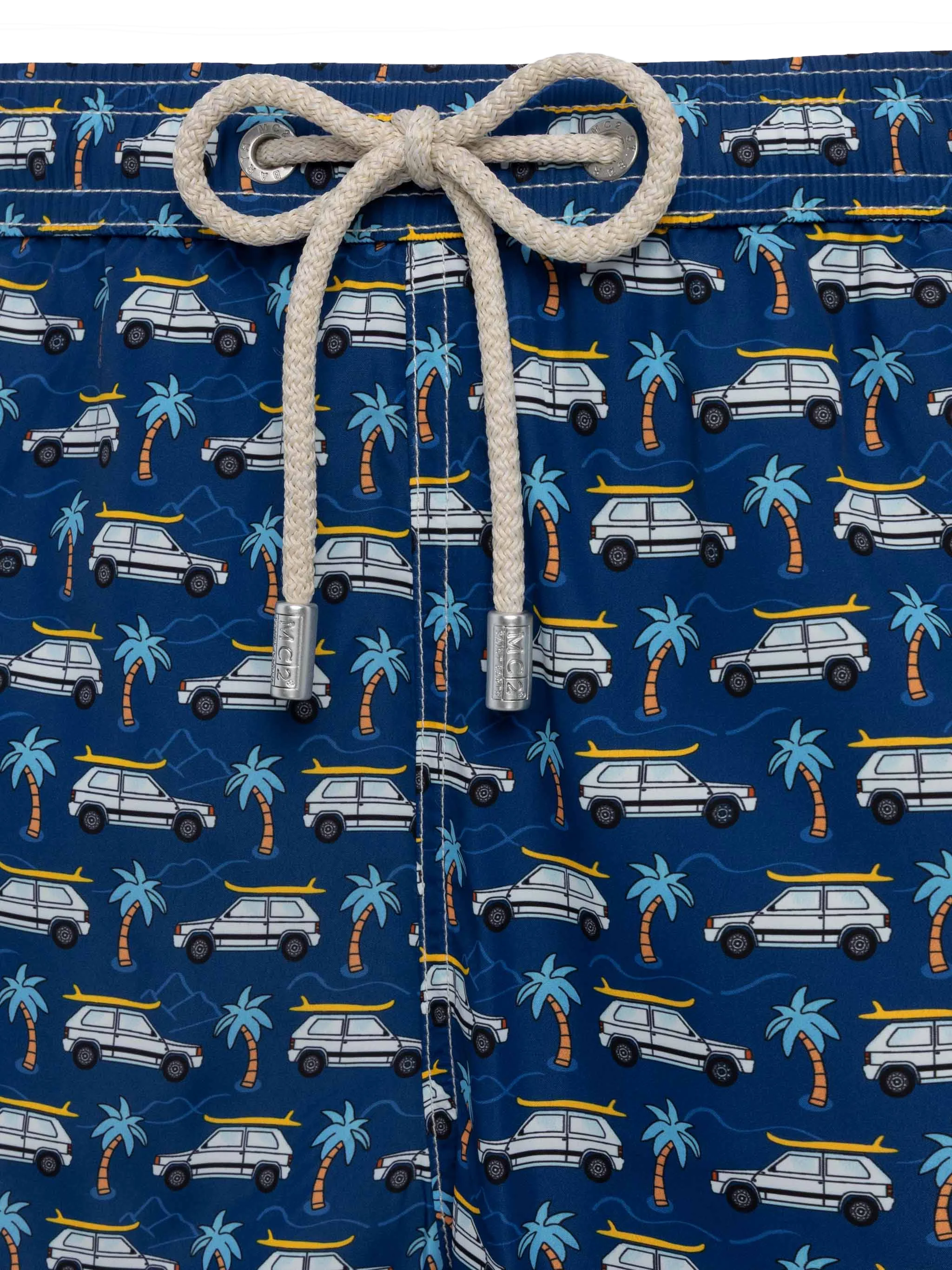 Lightweight fabric swim shorts Lighting with Panda car print | FIAT SPECIAL EDITION - Image 5