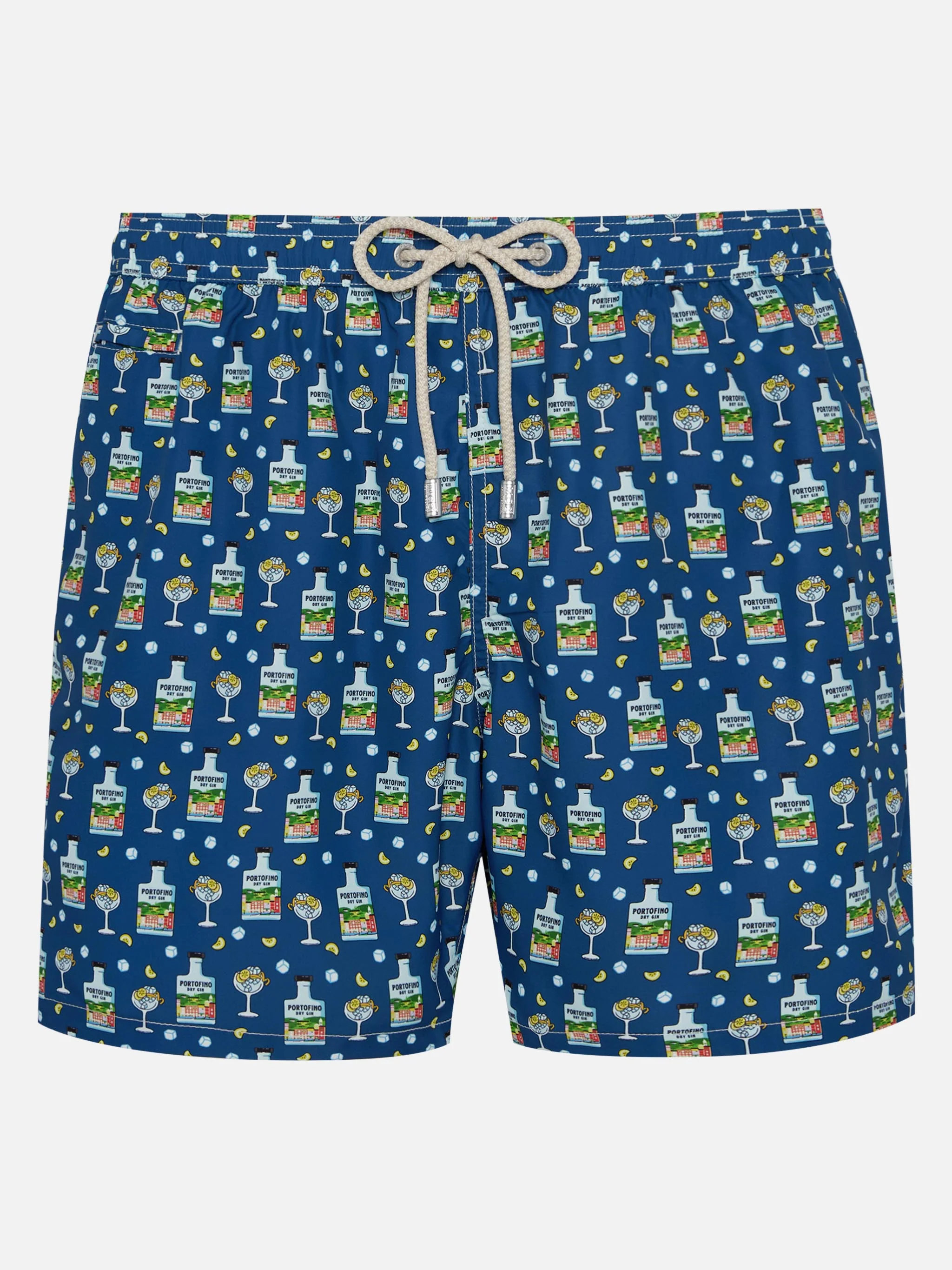Lightweight fabric swim shorts Lighting with Portofino Gin print | PORTOFINO GIN SPECIAL EDITION