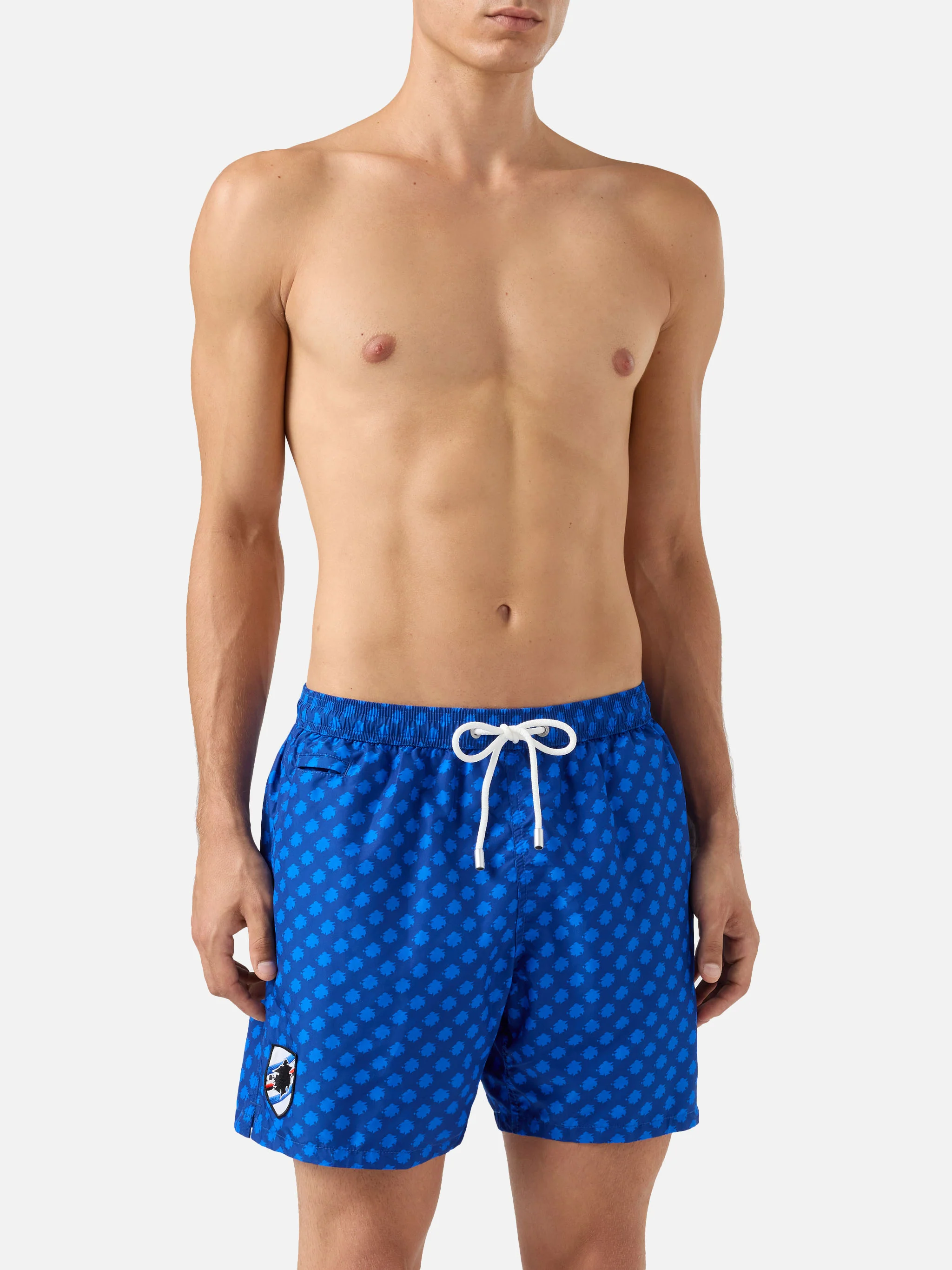 Lightweight fabric swim shorts Lighting with Sampdoria print | UC SAMPDORIA SPECIAL EDITION - Image 3