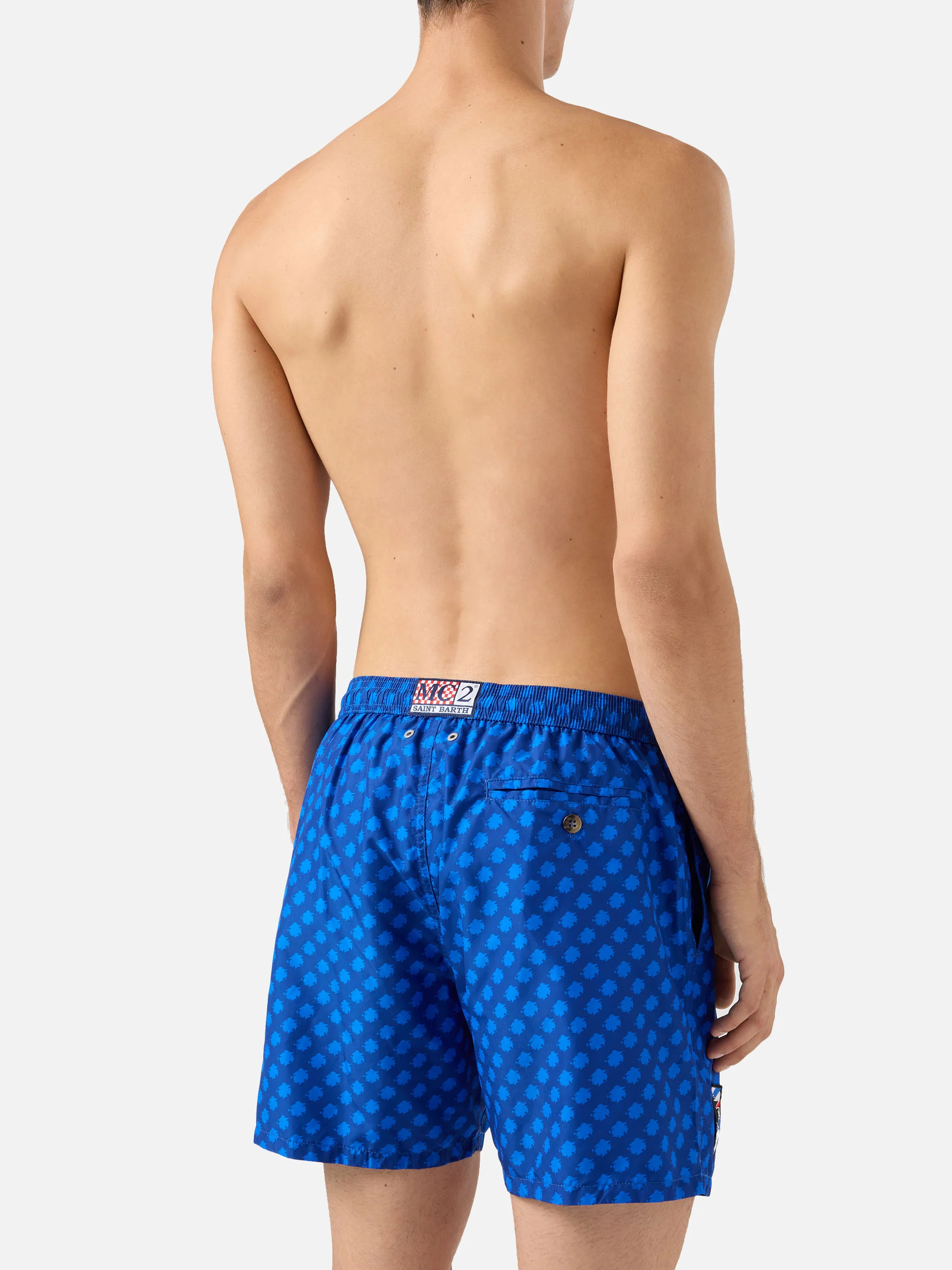 Lightweight fabric swim shorts Lighting with Sampdoria print | UC SAMPDORIA SPECIAL EDITION - Image 5