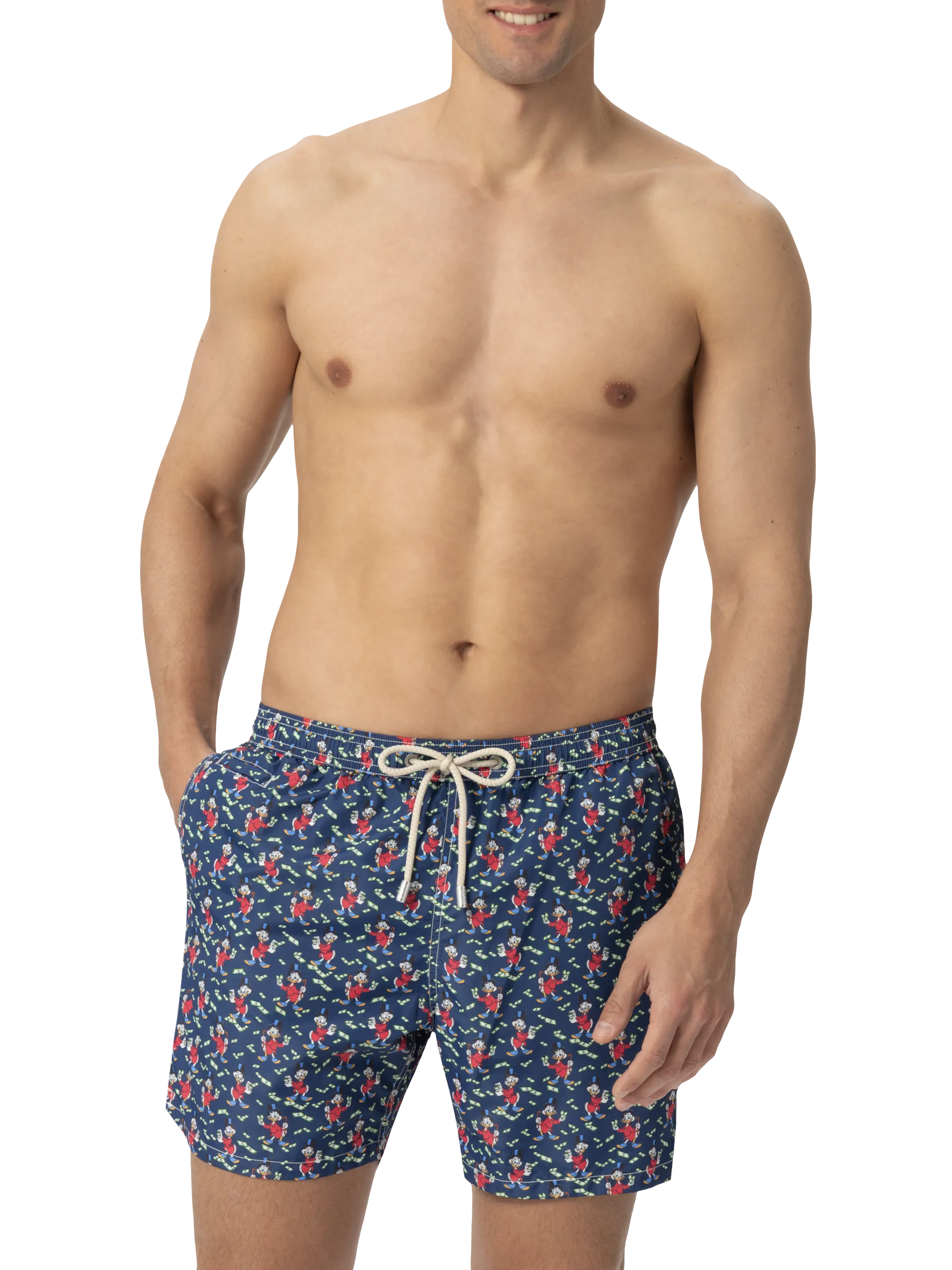 Lightweight fabric swim shorts Lighting with Scrooge print | DISNEY® SPECIAL EDITION - Image 3