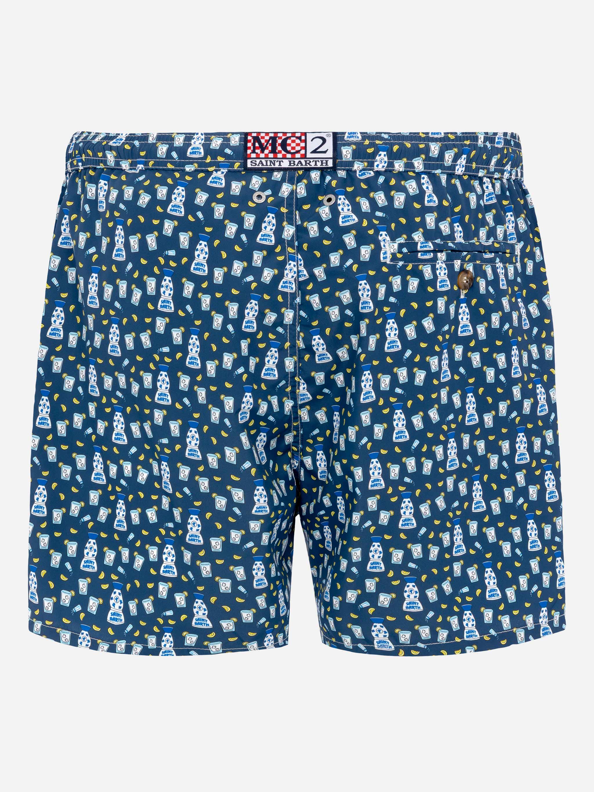 Lightweight fabric swim shorts Lighting with tequila print - Image 2