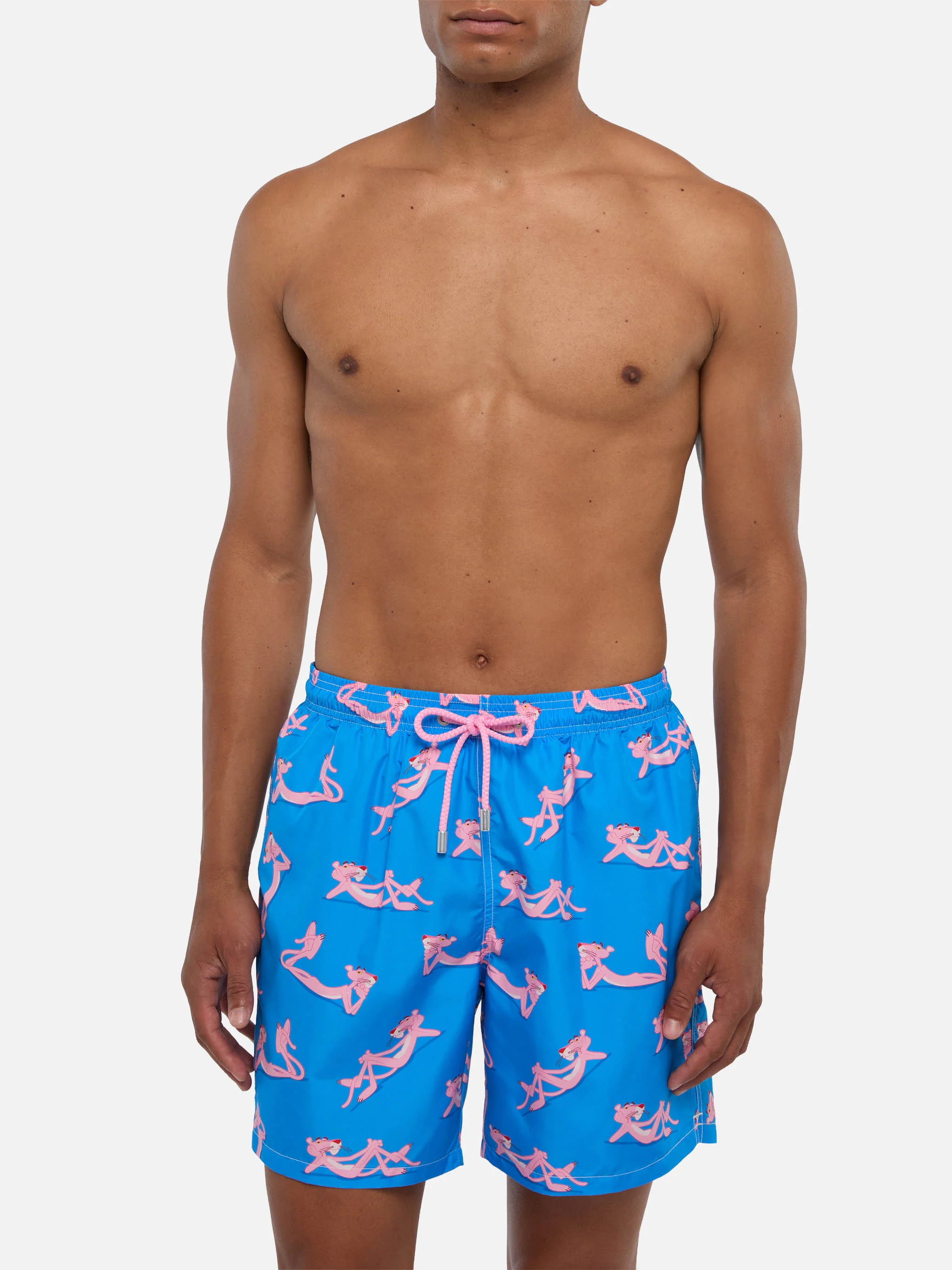 Lightweight fabric swim shorts Lighting with The Pink Panther print | THE PINK PANTHER SPECIAL EDITION - Image 3
