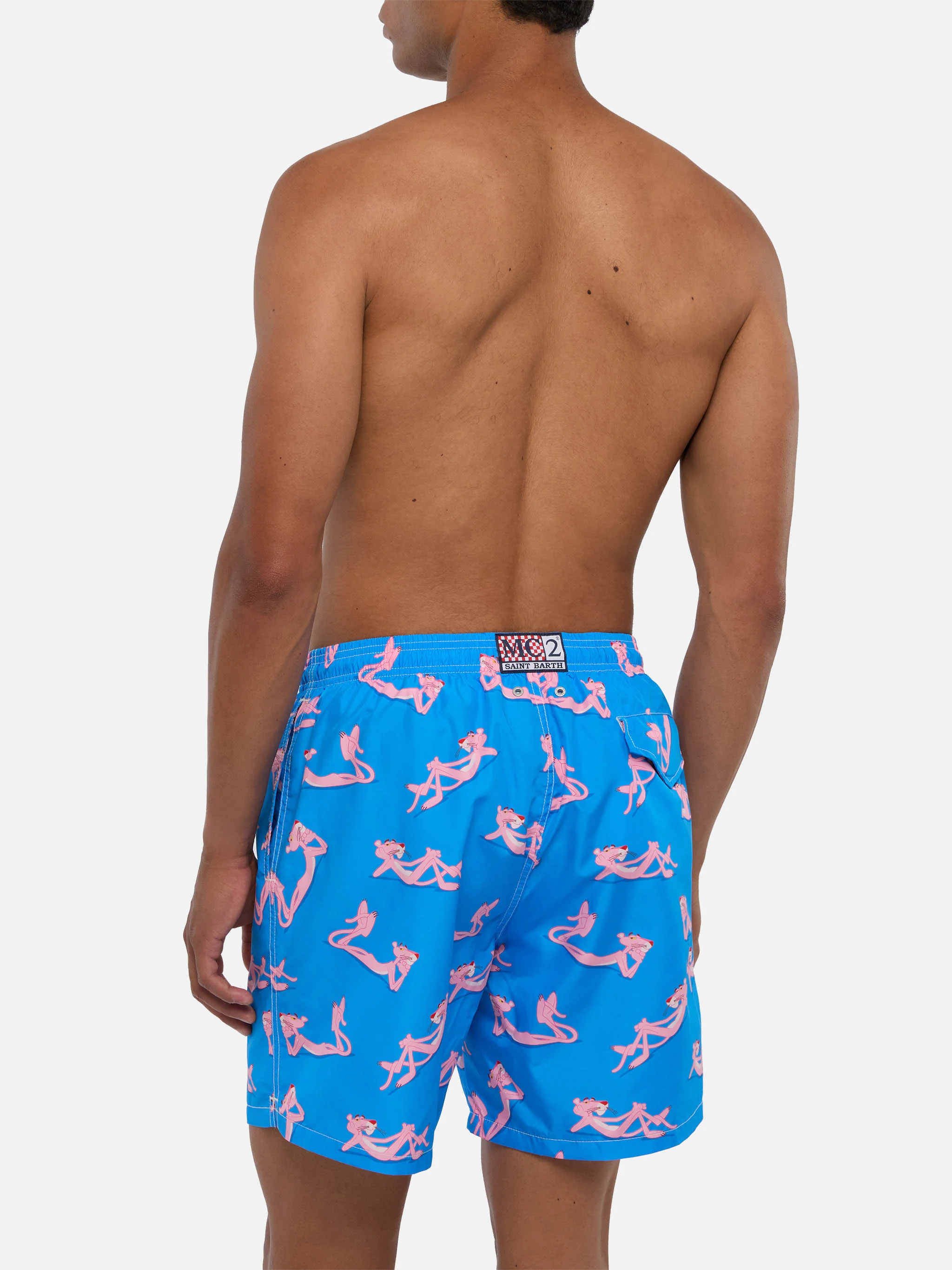Lightweight fabric swim shorts Lighting with The Pink Panther print | THE PINK PANTHER SPECIAL EDITION - Image 5
